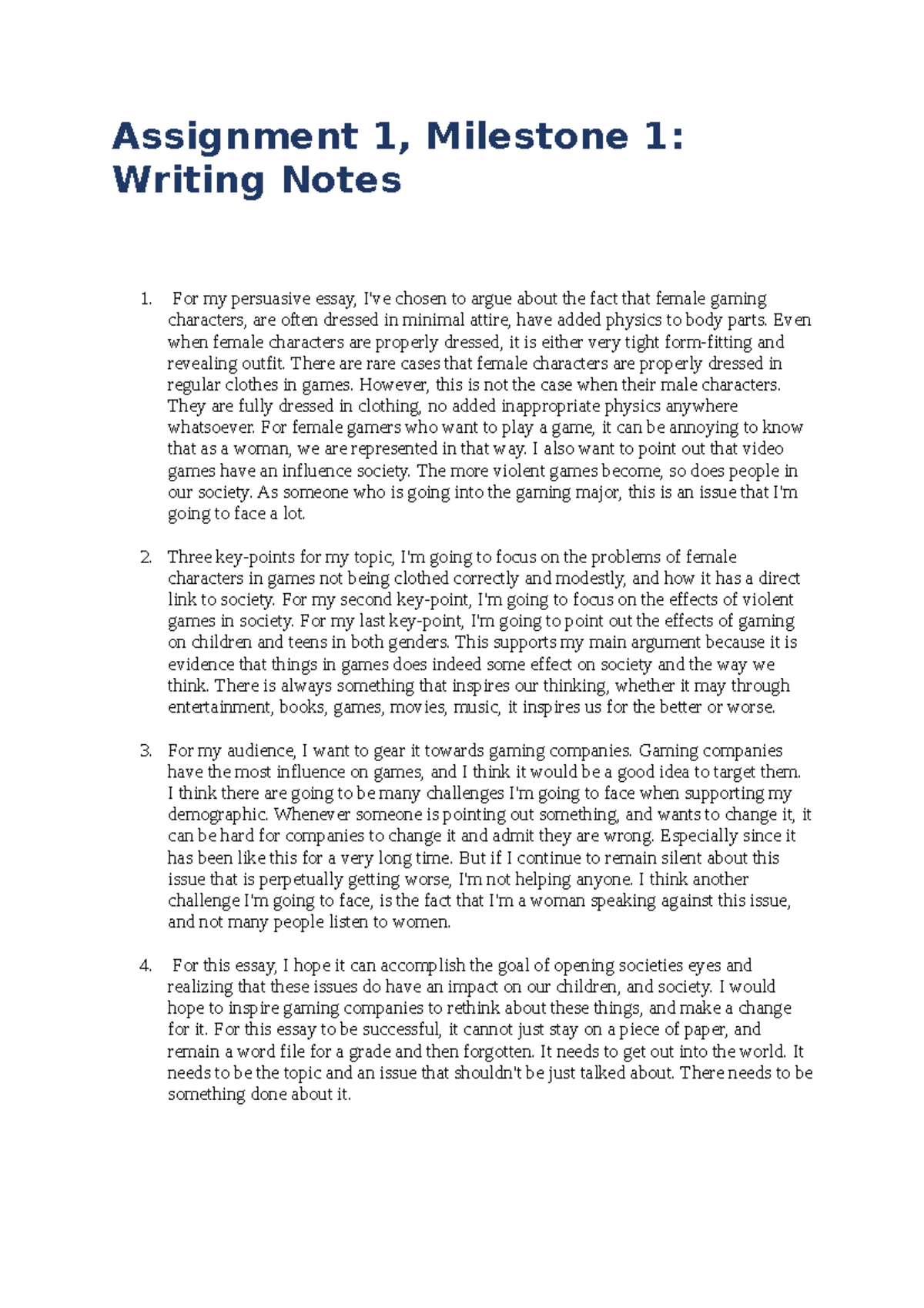 Shelayah Robinson English 123 Composition 2 Writing Assignment ...