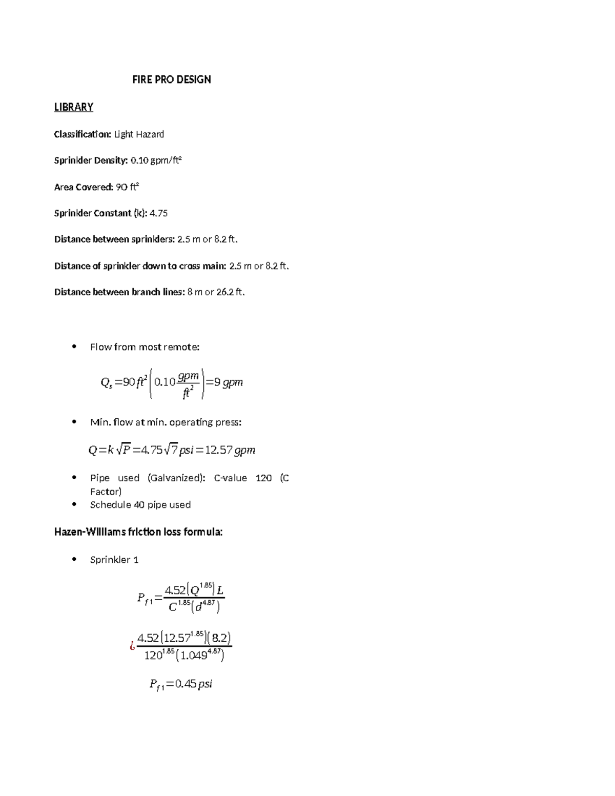 FIRE PRO Design Summary - BSc Mechanical Engineering Overview - Studocu