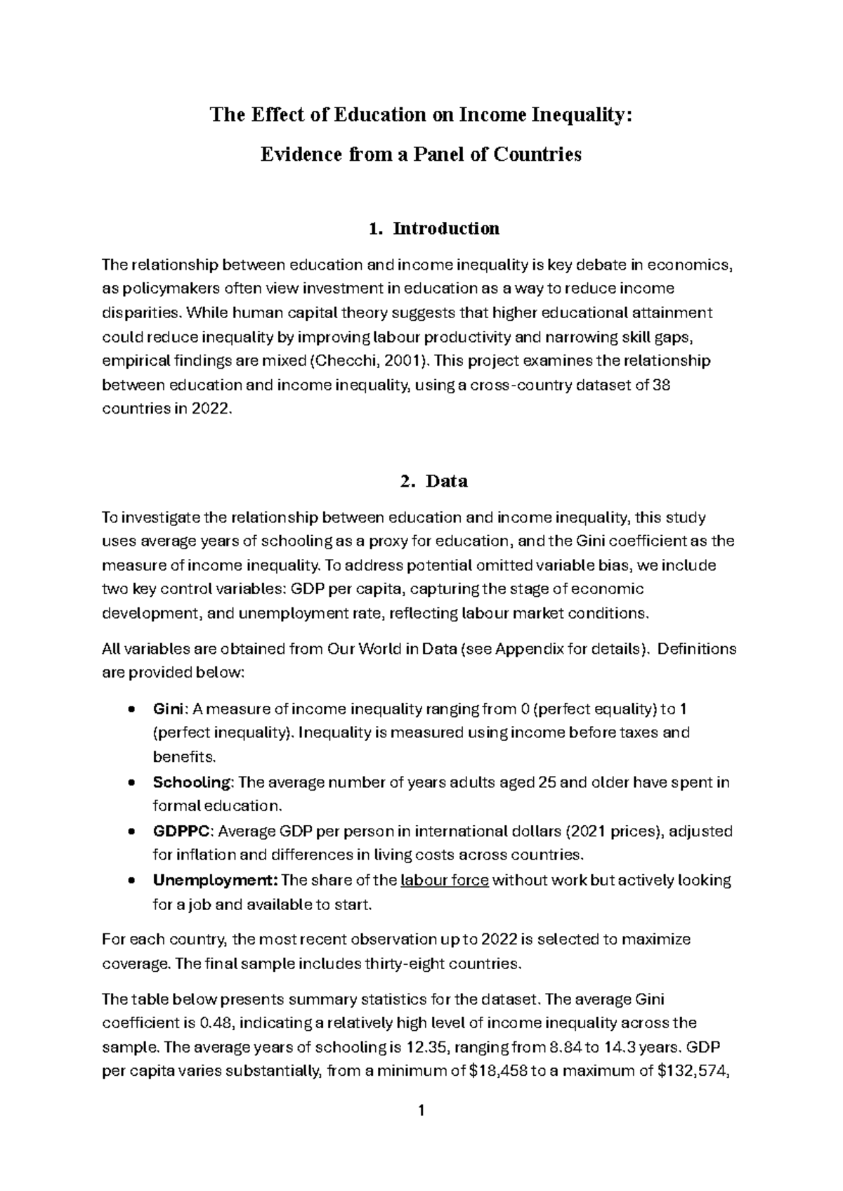 The Impact of Education on Income Inequality: A Study of 38 Countries ...