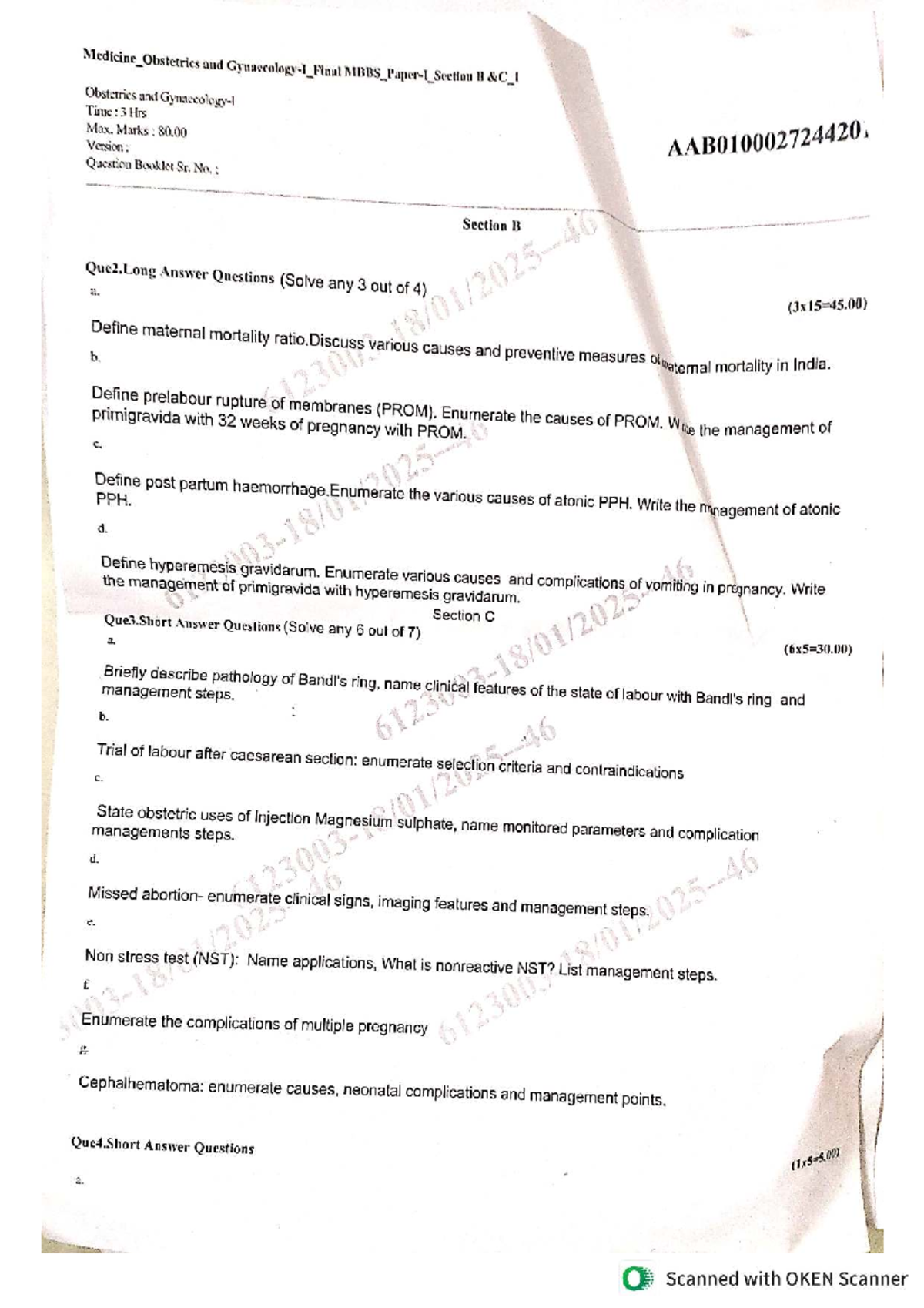 Final MBBS Exam Questions - Medicine & Surgery (Batch 2020) - Studocu