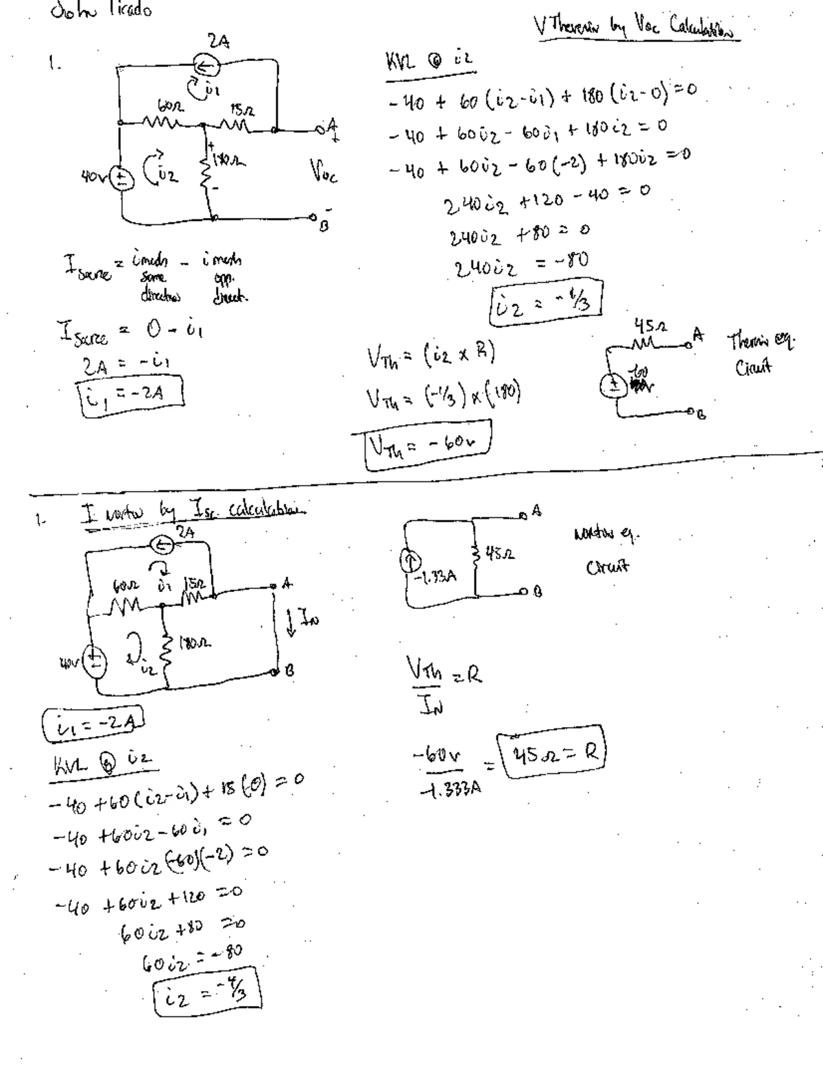 Tirado-Homework#1: Circuit Analysis and Current Flow - Studocu