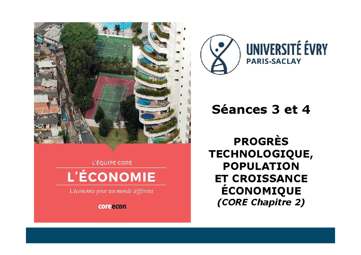 Chapitre 2 : Progrès Technologique et Croissance Économique (CORE ...