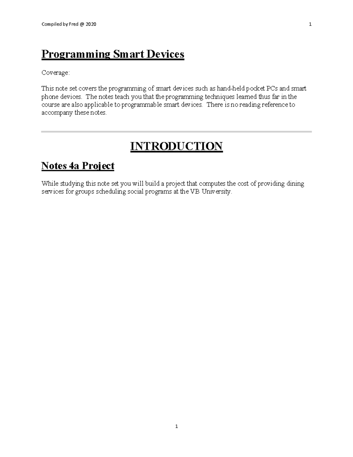 Smart devices programming - Programming Smart Devices Coverage: This ...
