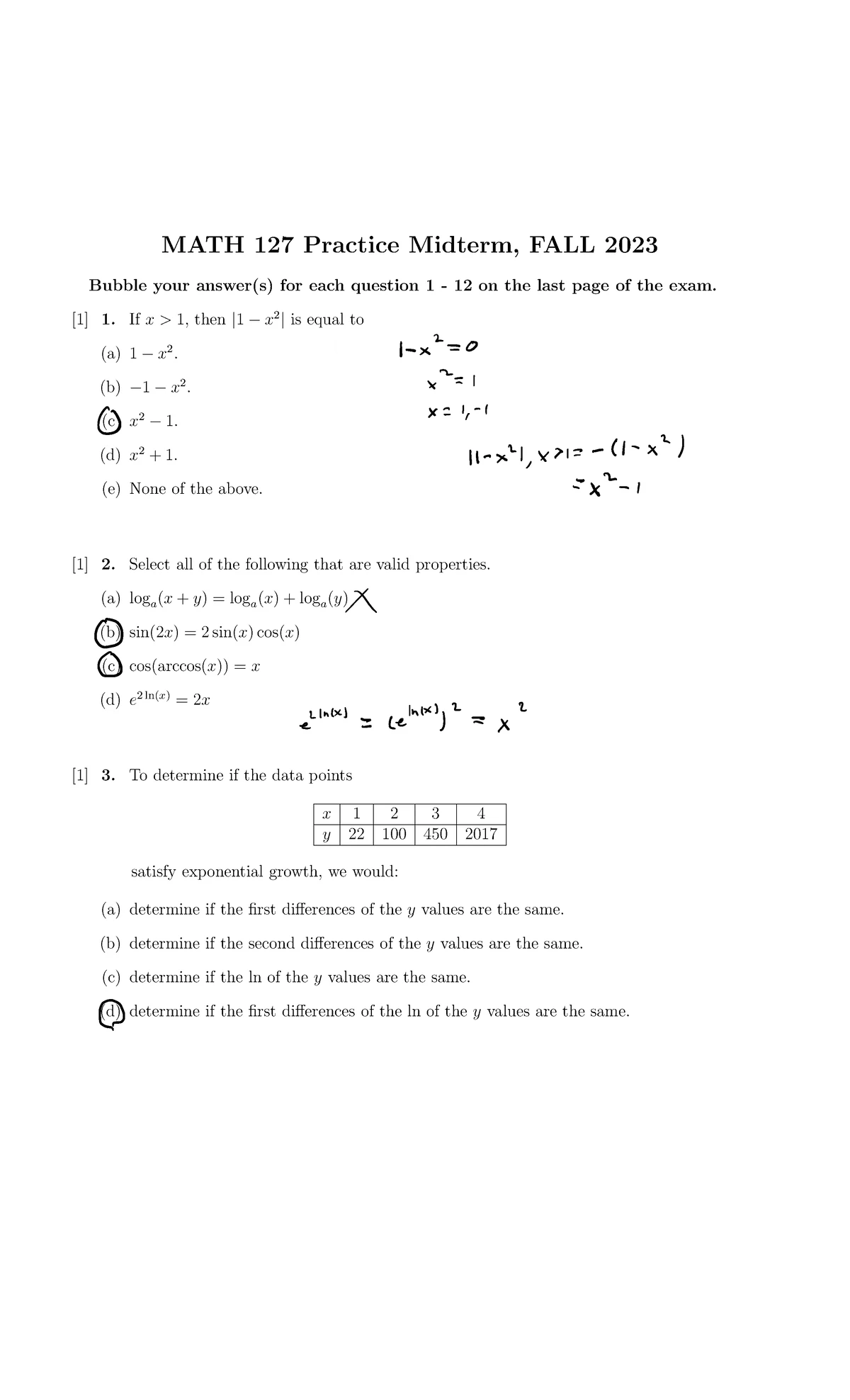 Math 127 Fall 2021 Lecture Notes: Key Concepts in Calculus I - Studocu