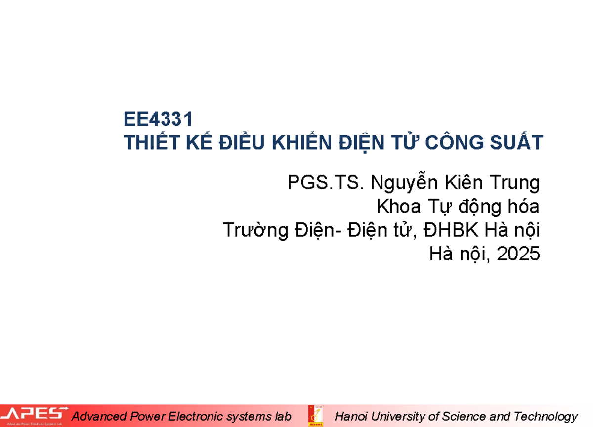 EE4331 Final Exam: Introduction to Power Electronics Control Systems ...