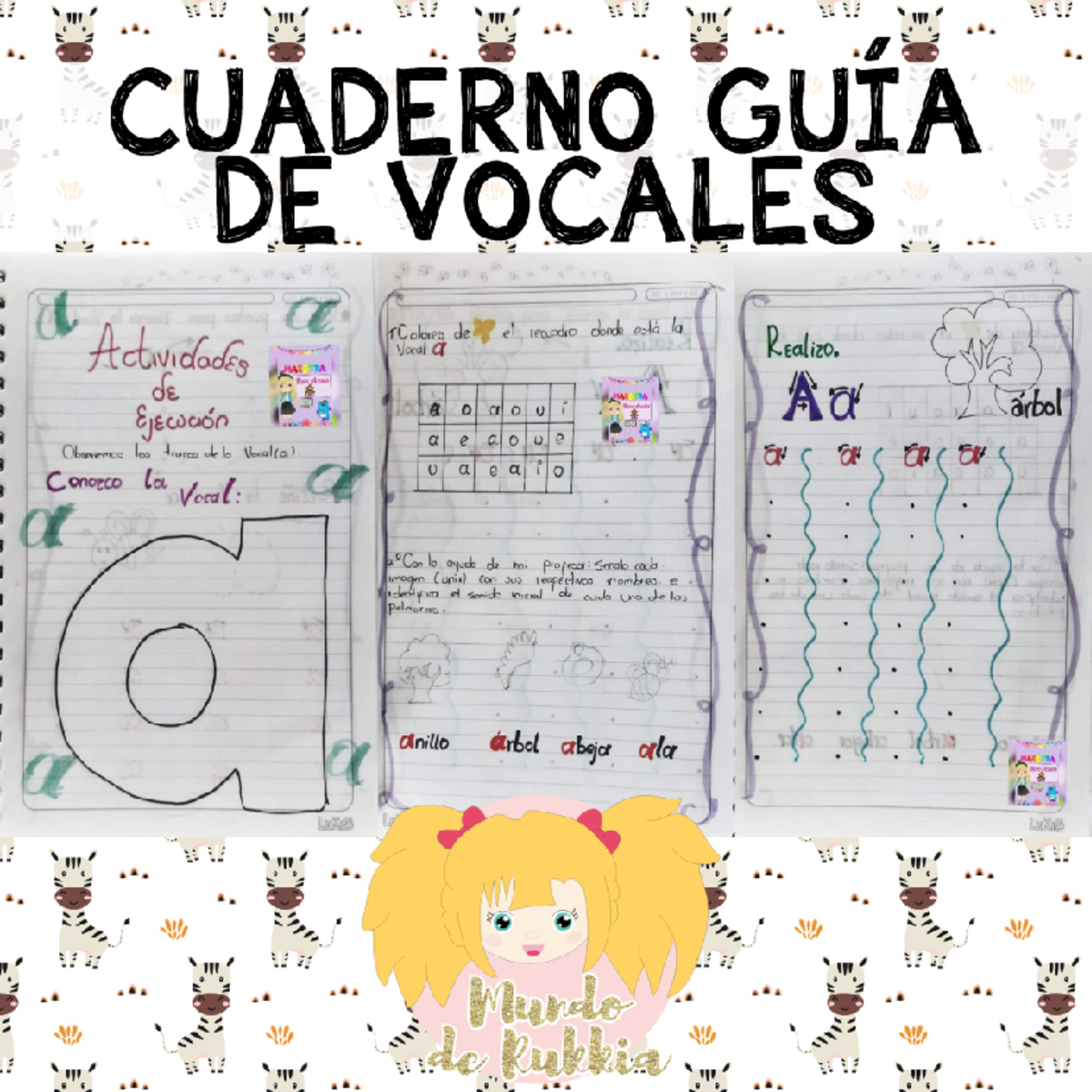Cuaderno guía de vocales recopilado por Mundo de Rukkia - CUADERNO GUIA ...