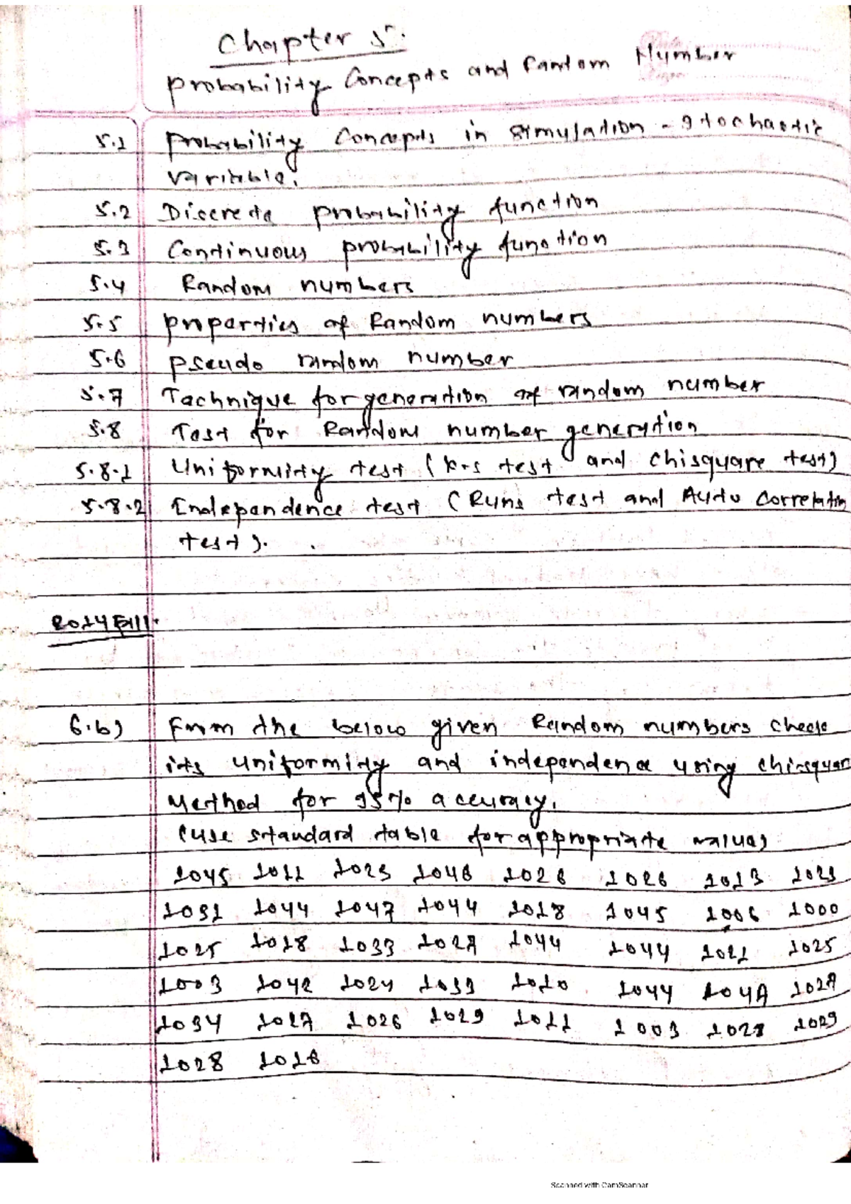 Simulation Modeling Chapter 5 Note - chapter 5 probability Concepts and ...