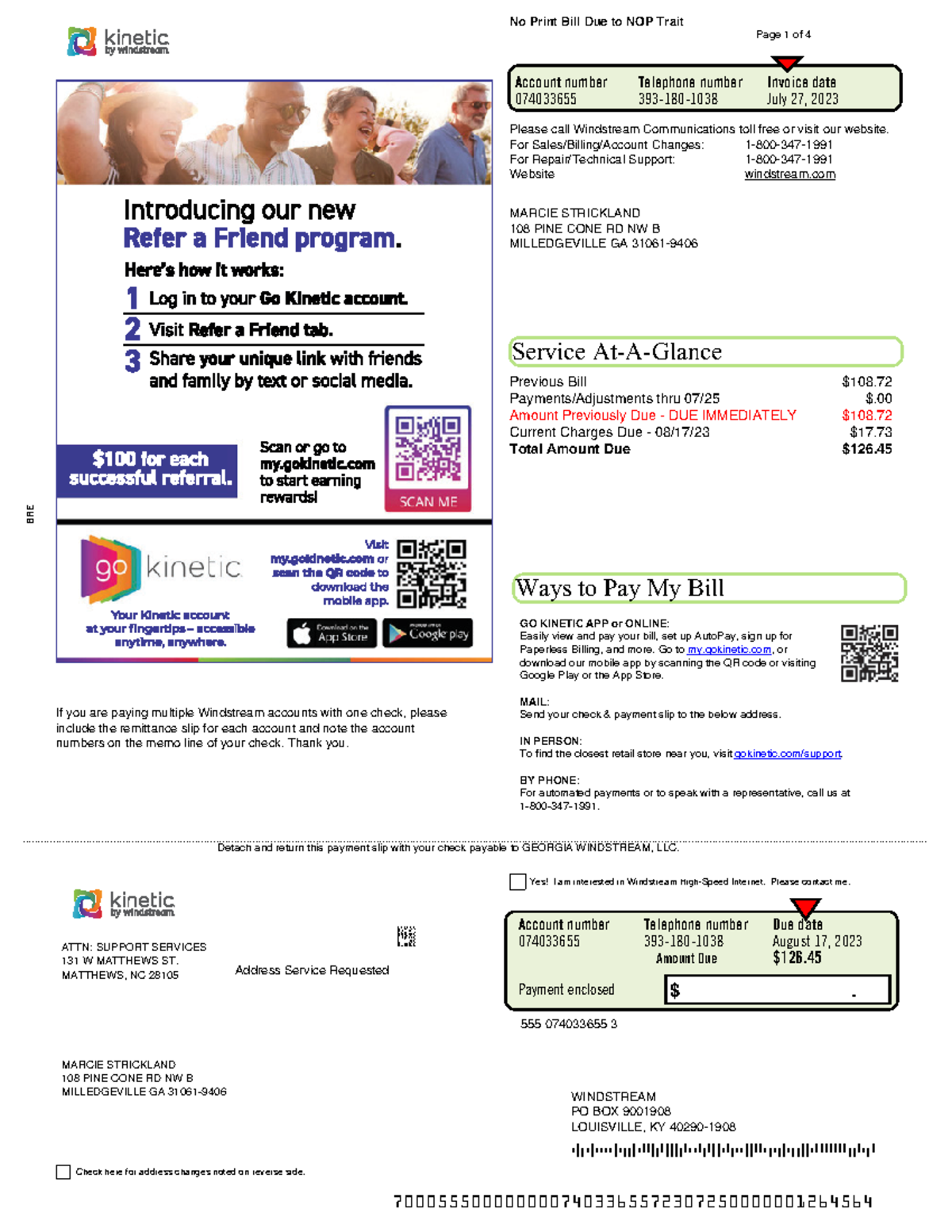 Kinetic Bill Payment Guide for Windstream Customers - Studocu
