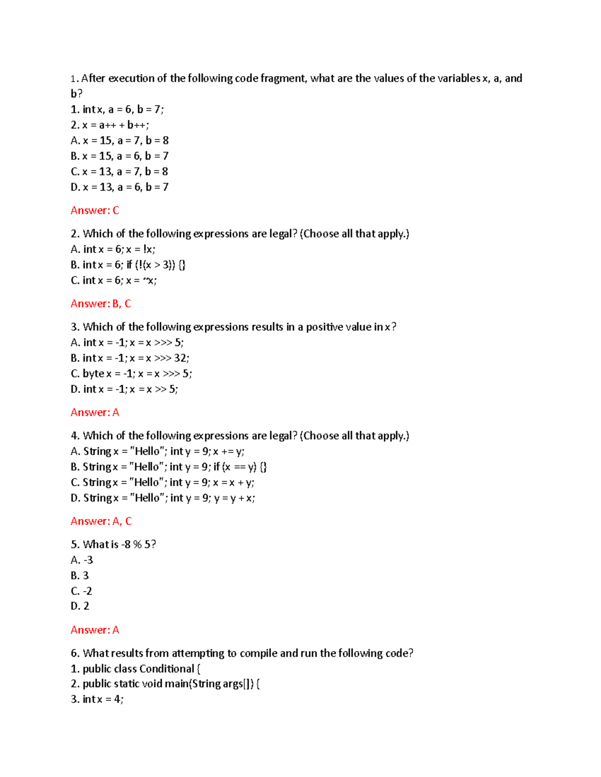 PRO192 Quiz Chapter 2: Code Expression Evaluation and Legalities - Studocu