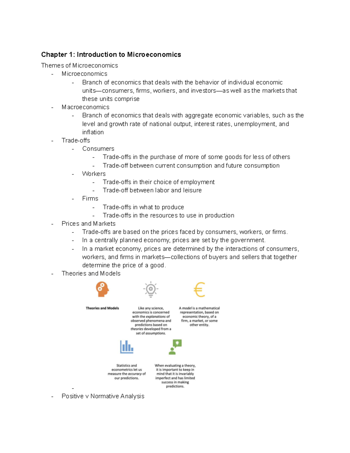 UGBA 101A: Chapter 1 - Intro to Microeconomics & Key Concepts - Studocu