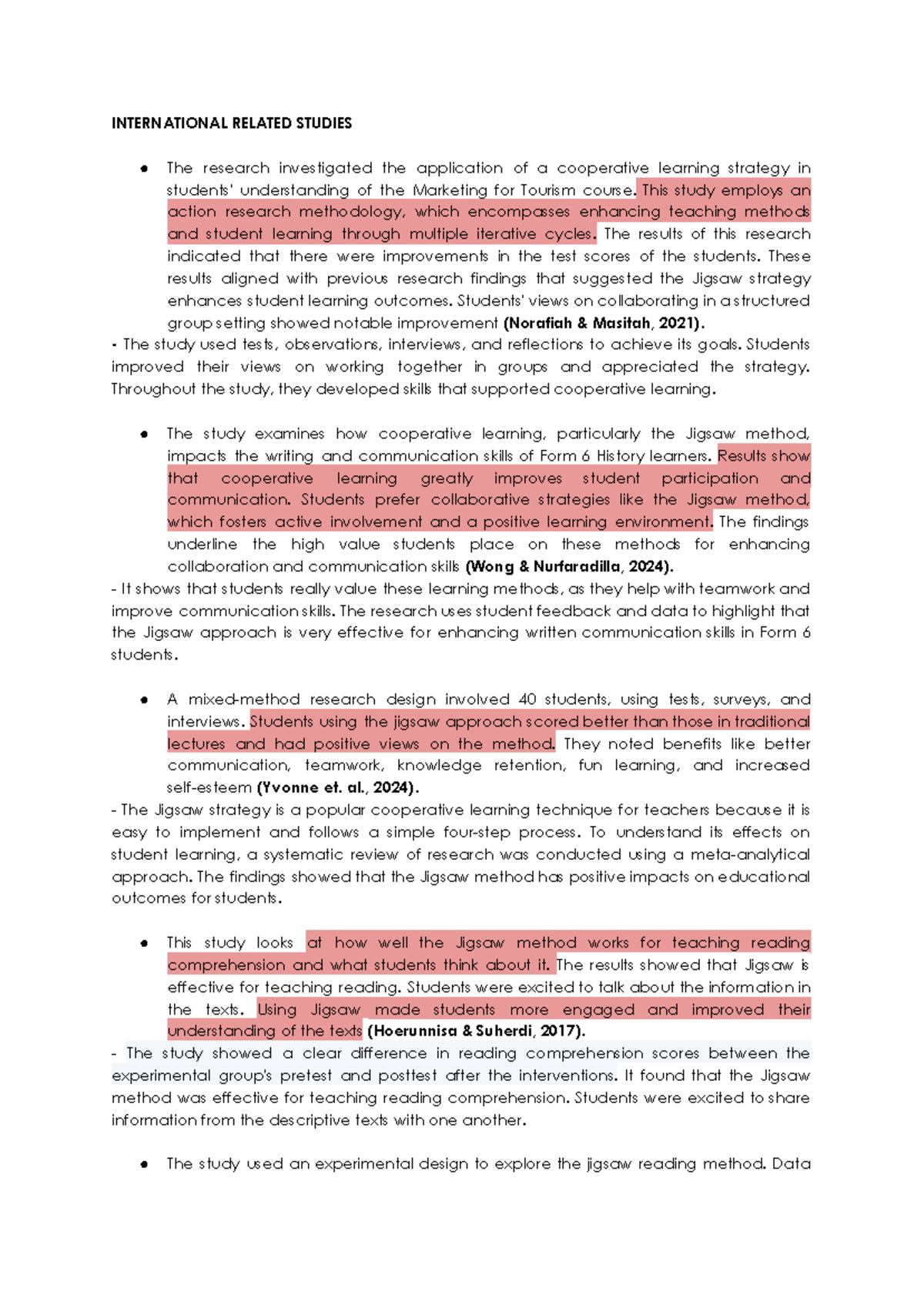 Jigsaw Method: Enhancing Student Learning Across Various Subjects RRL ...