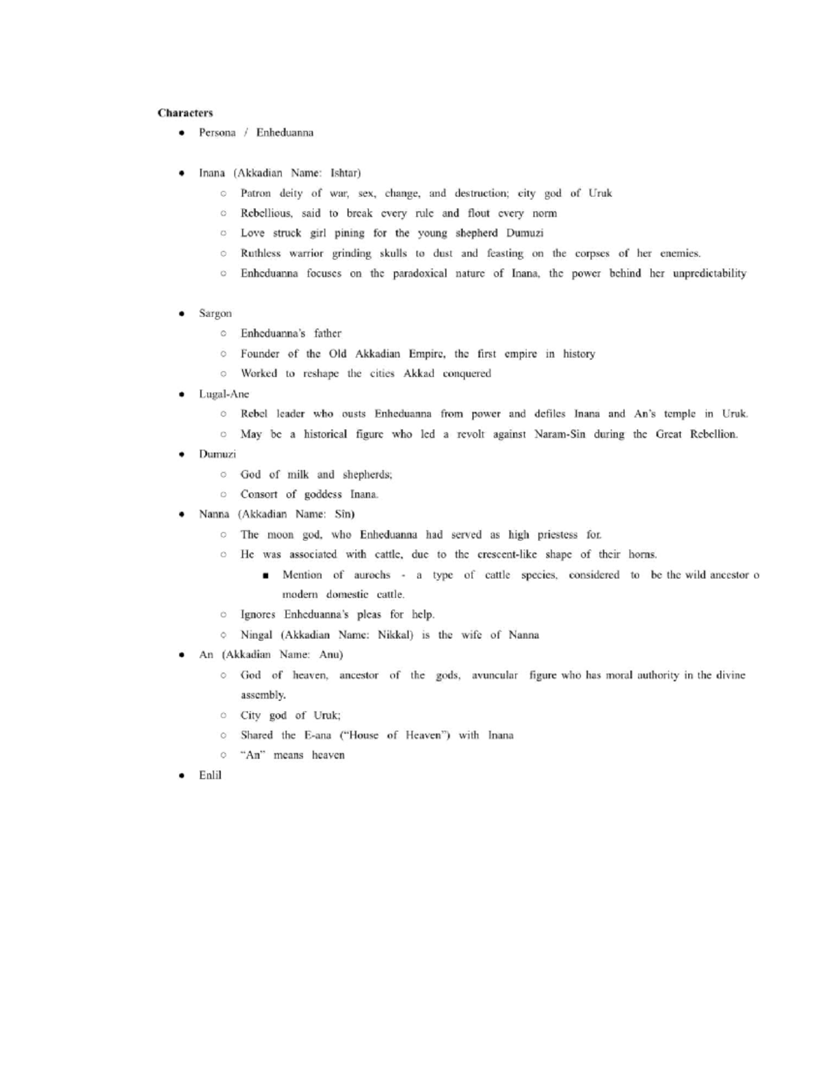 Homer Notes: Exploring Characters and Themes in Akkadian Mythology ...