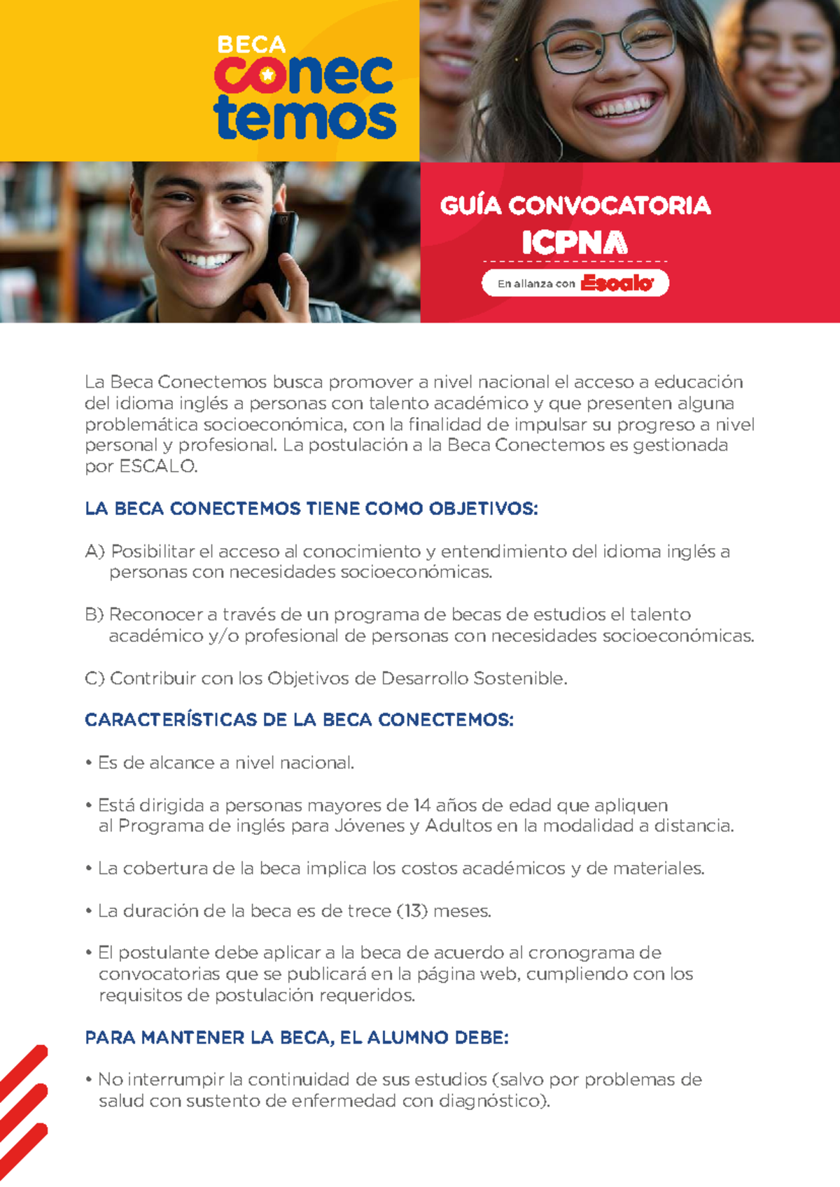 Guía de Postulación a la Beca Conectemos - Información y Requisitos ...