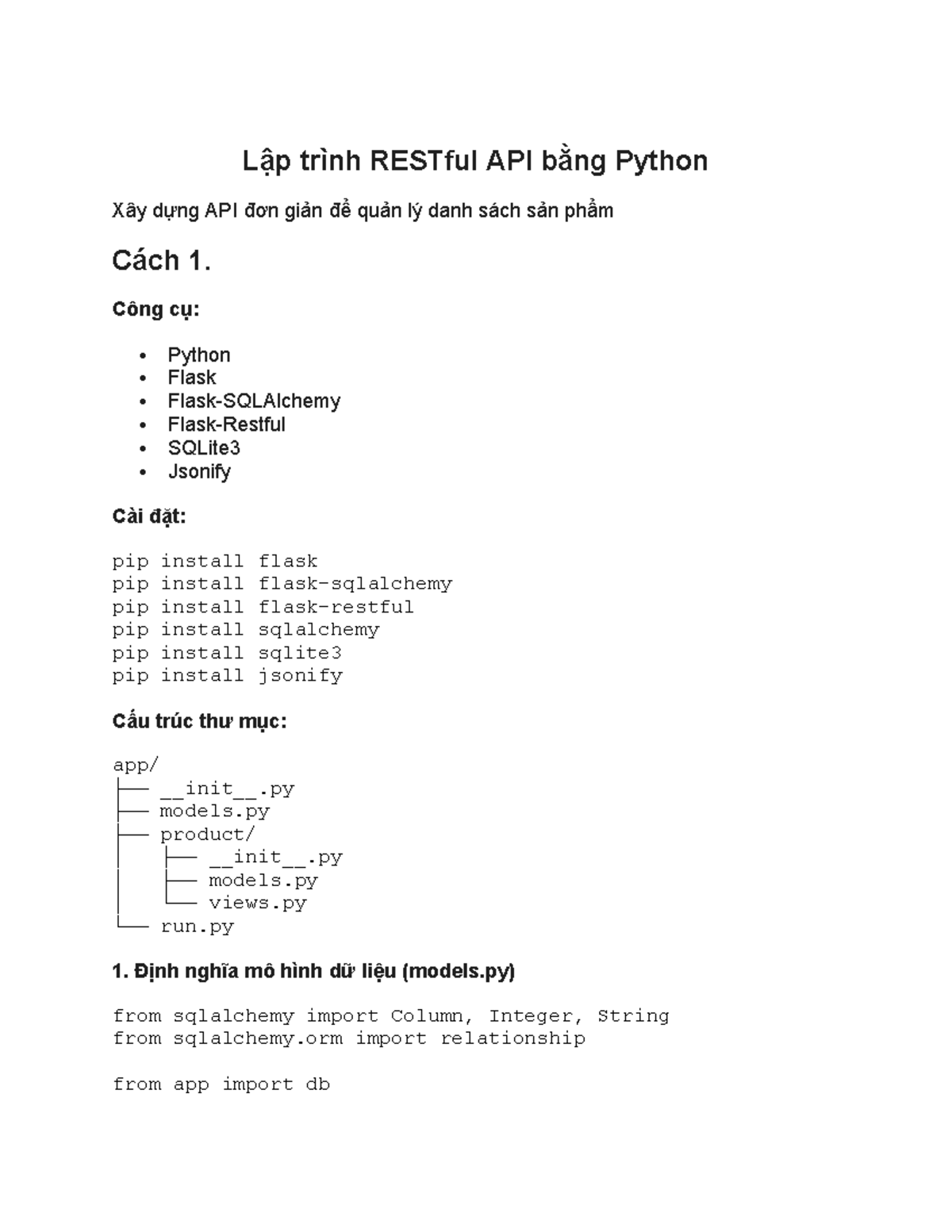 RESTful API by Python - SJqaisjoiq - Lập trình RESTful API bằng Python ...