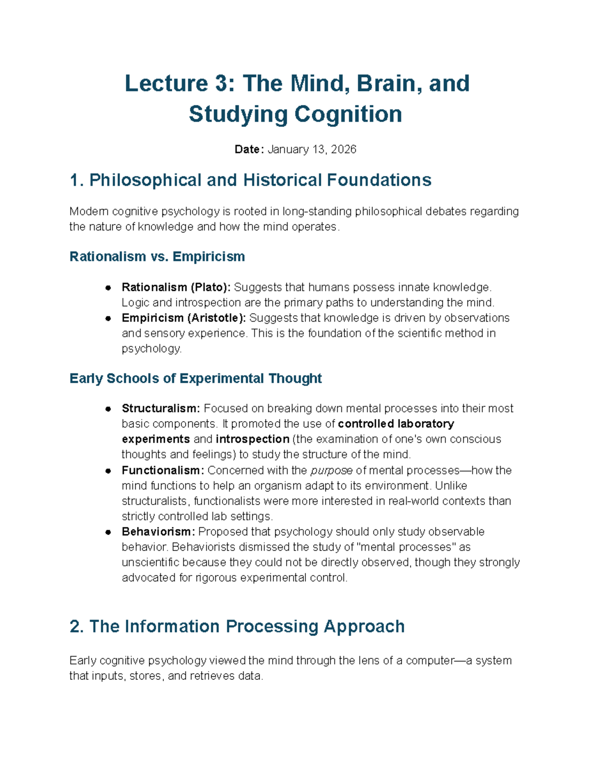 Psyc 213: Lecture 3 & 4 - Mind, Brain, and Visual Perception Insights ...
