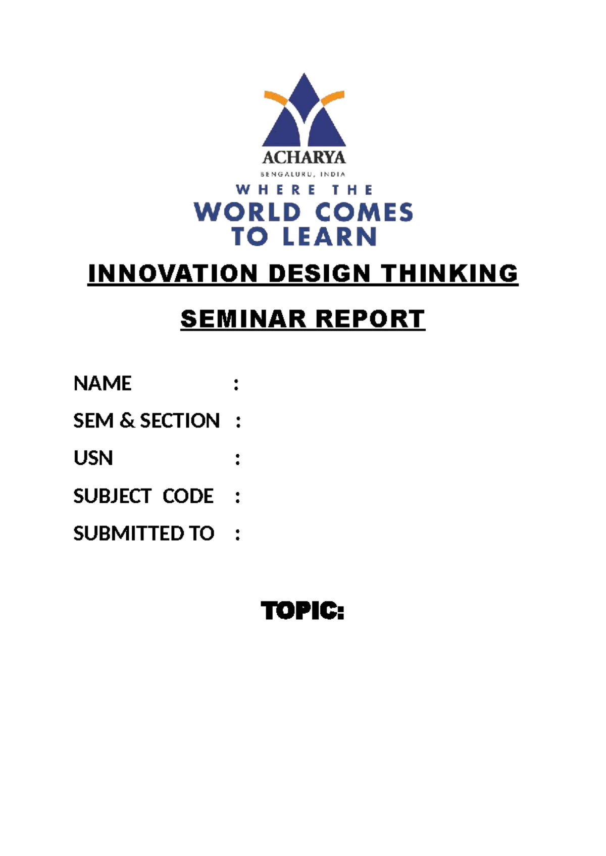 IDT Question Bank Test-1: Design Thinking Concepts and Processes - Studocu