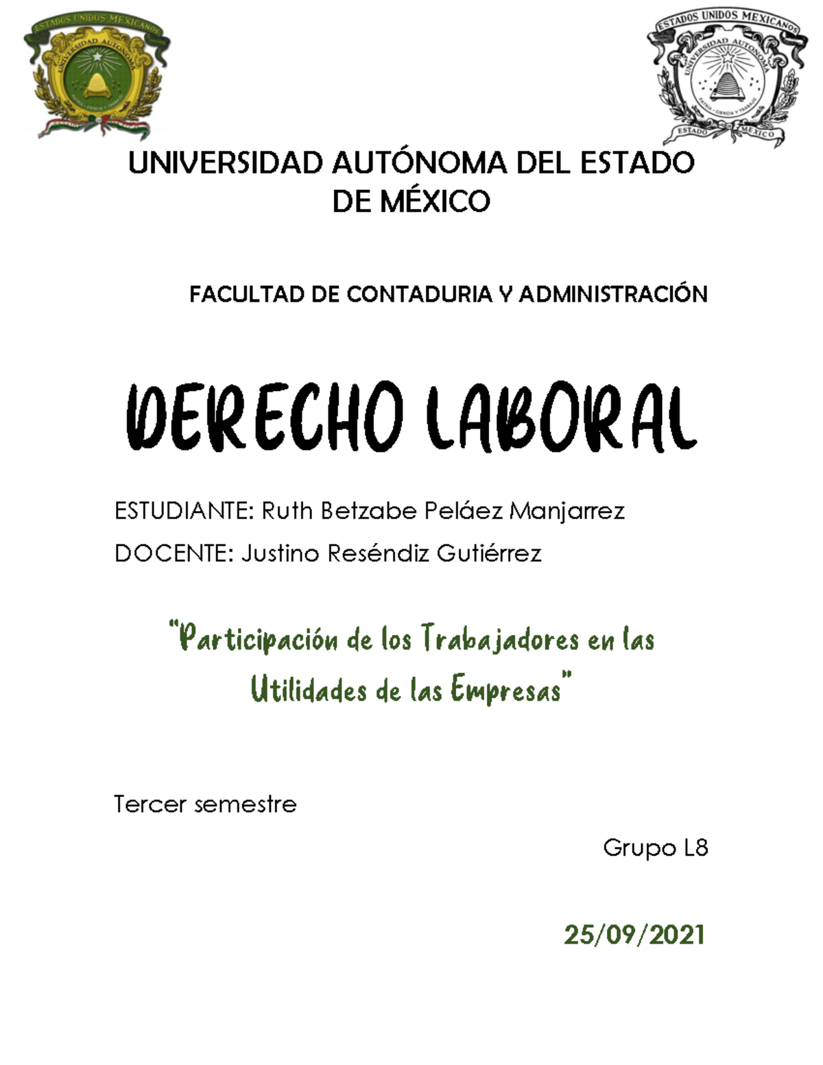 Part. de los trab. Util. Empresa rbpm - UNIVERSIDAD AUTÓNOMA DEL ESTADO ...