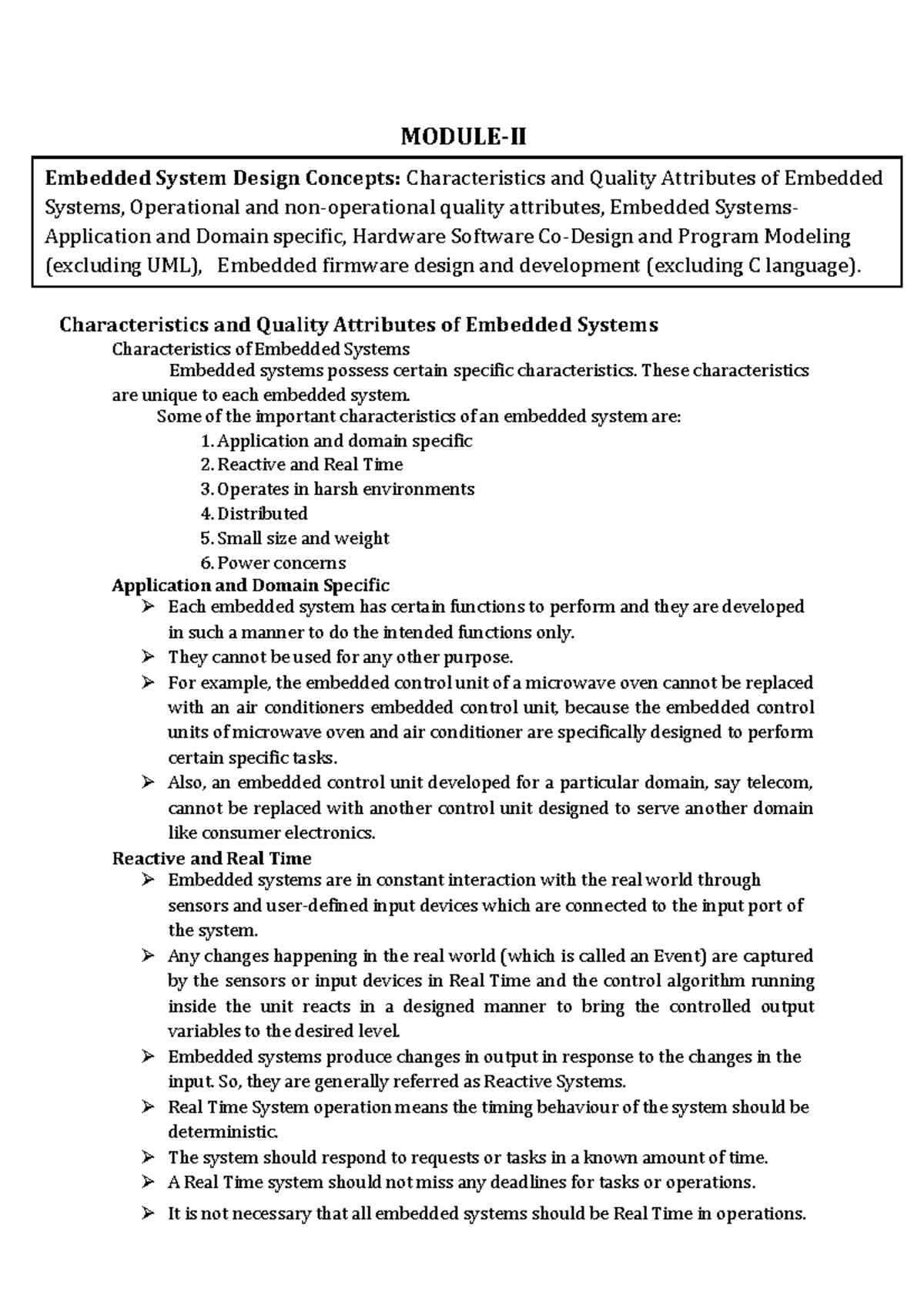 BEC601 Module 2: Embedded System Design Concepts and Quality Attributes ...