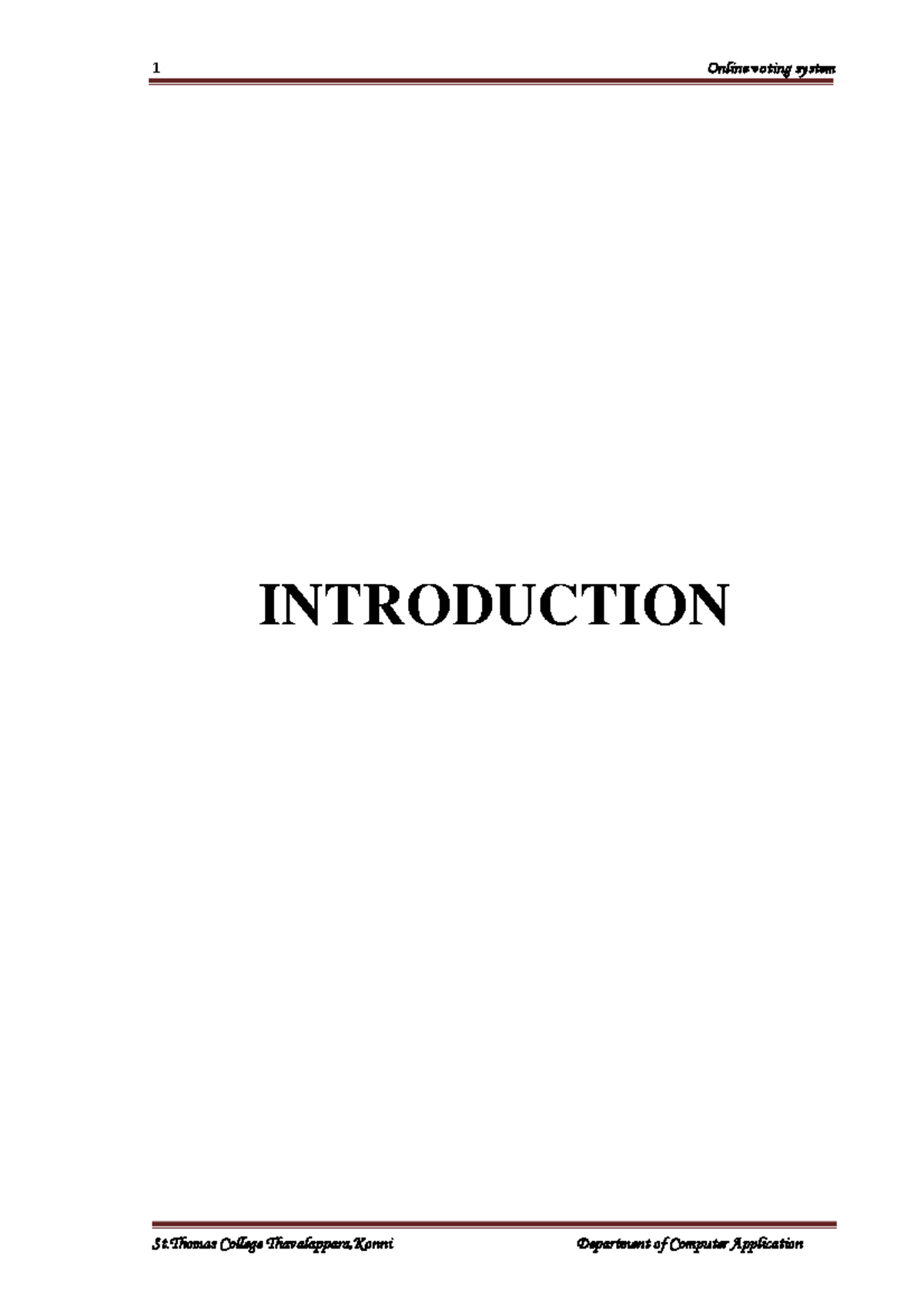 Ovs final - 1 Online voting system INTRODUCTION 2 Online voting system ...