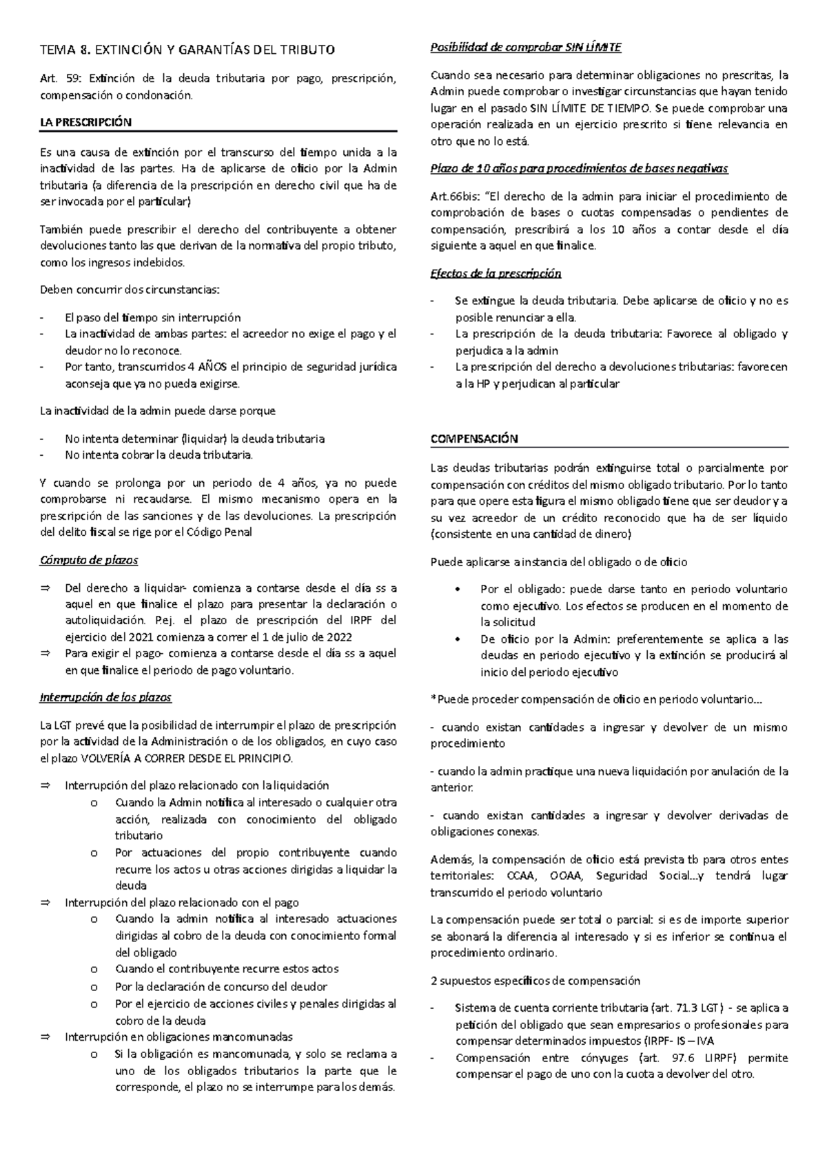 TEMA 8 apuntes propios - Resumen del TEMA 8, extraido del libro de la ...