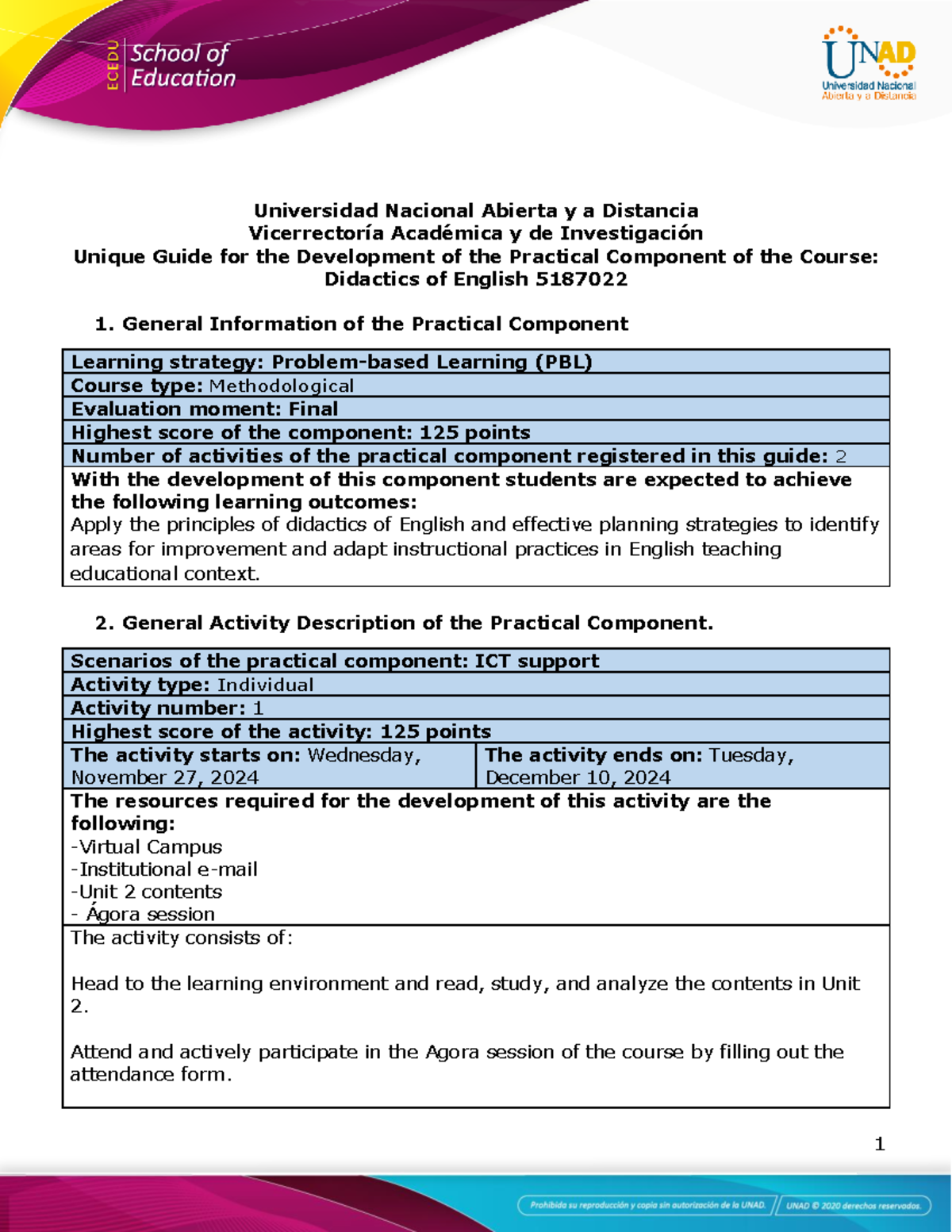 Guide for the Development of the Practical Component - Phase 5 ...