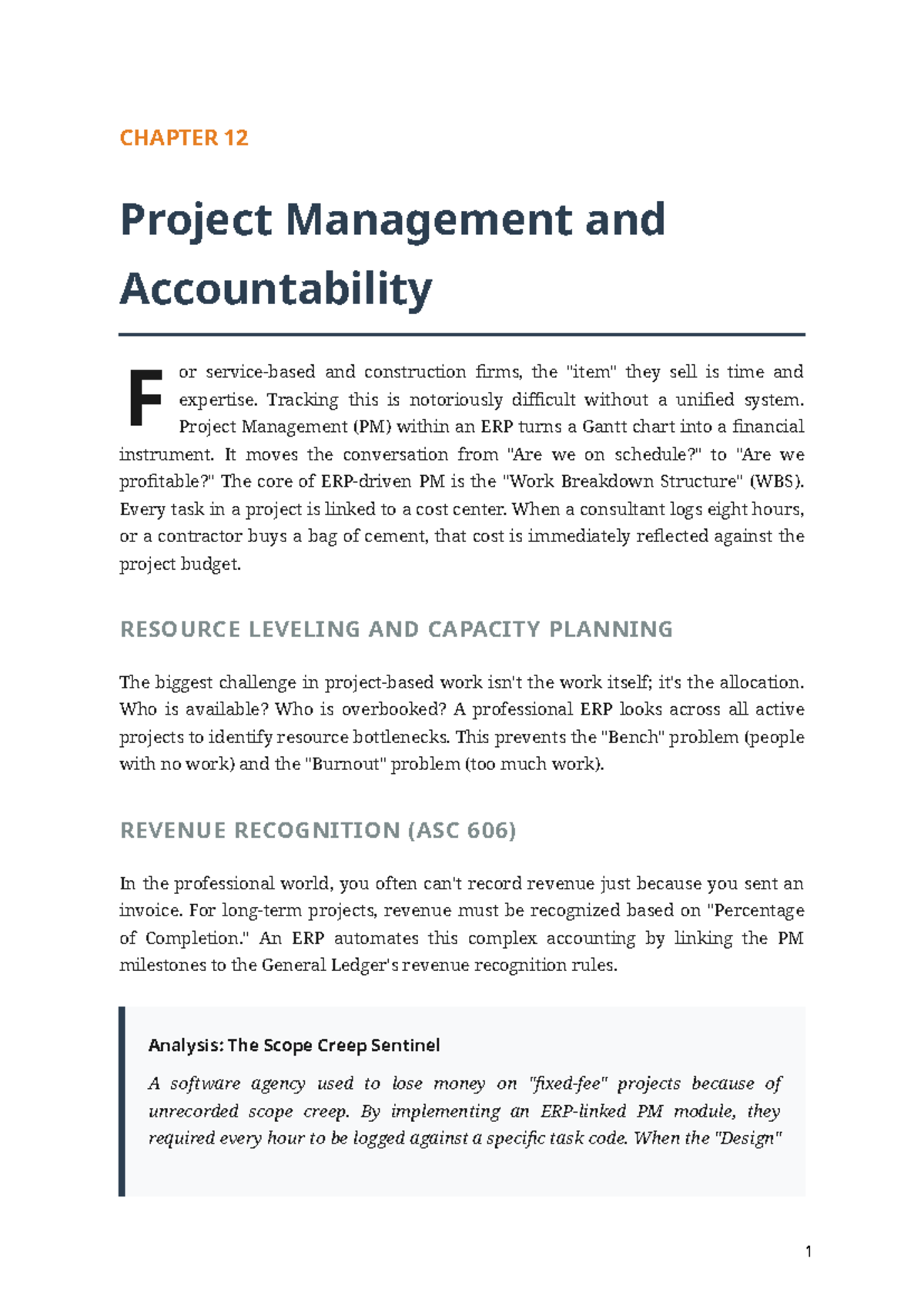 CH12: Project Management & Accountability in Construction Firms - Studocu