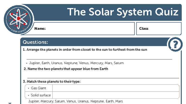 The Solar+System+Teacher+Notes+3 - Assignment: Now that you have ...