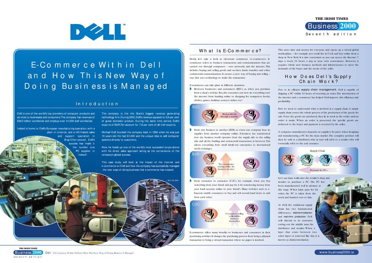Dell Case Study: Managing E-Commerce and Supply Chain Innovations - Studocu