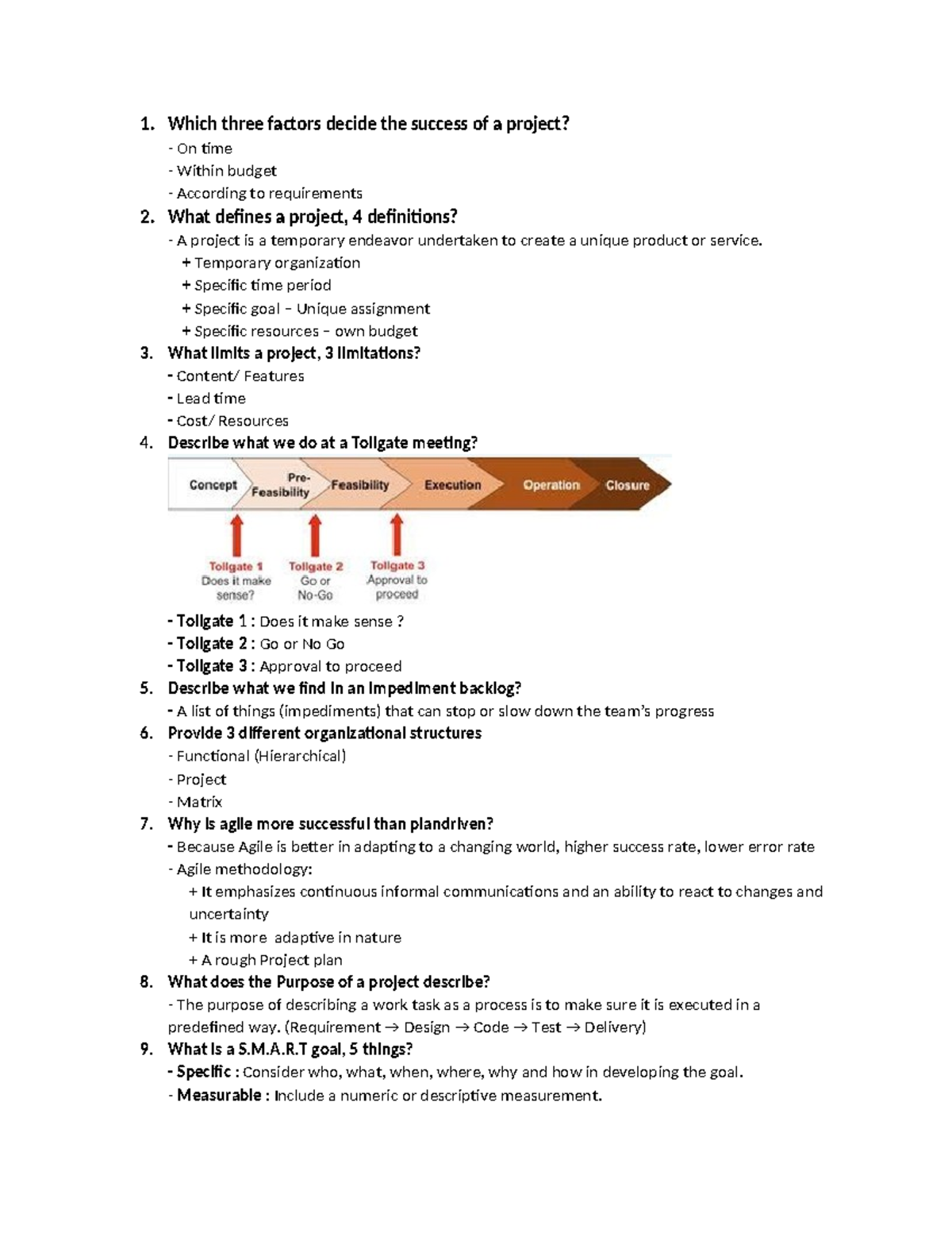 CSE101 - Software Project Management Concepts and Strategies Summary ...