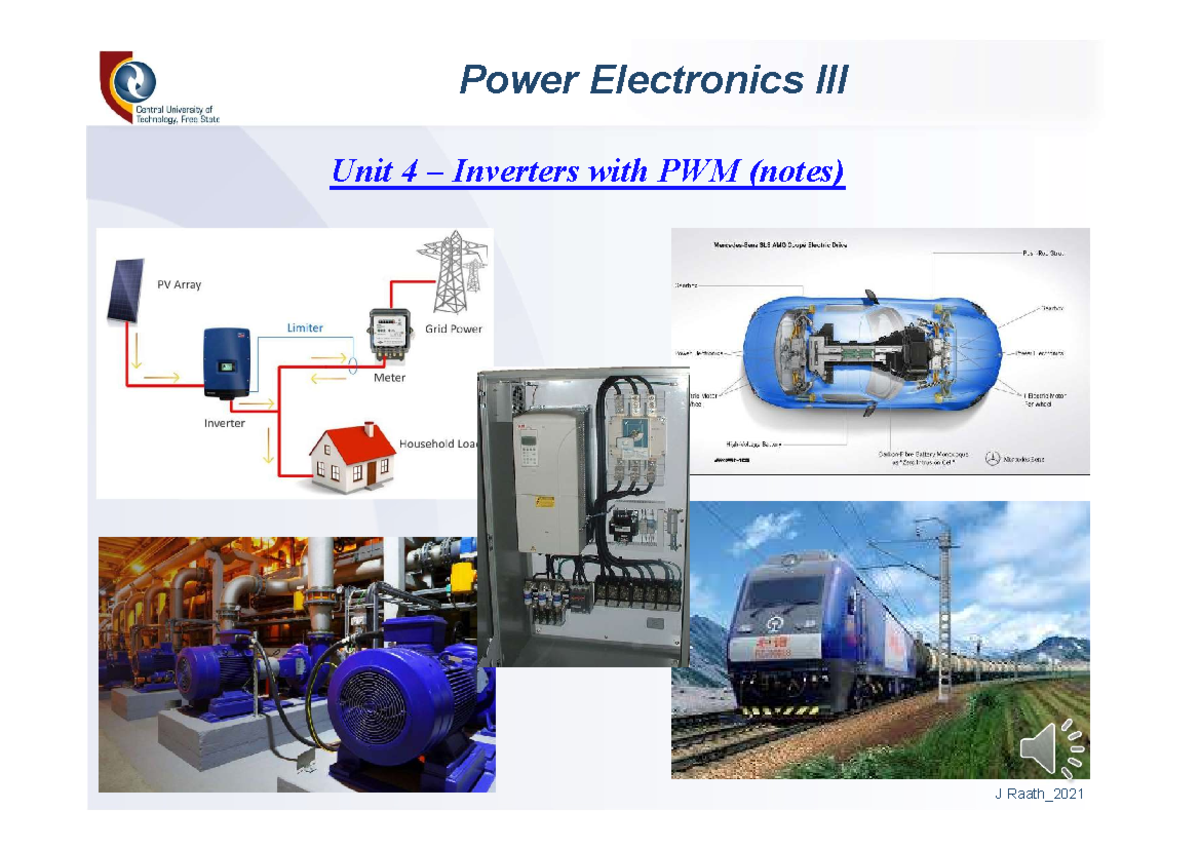 Lecture 4B slides - Practical notes - Power Electronics III Unit 4 ...