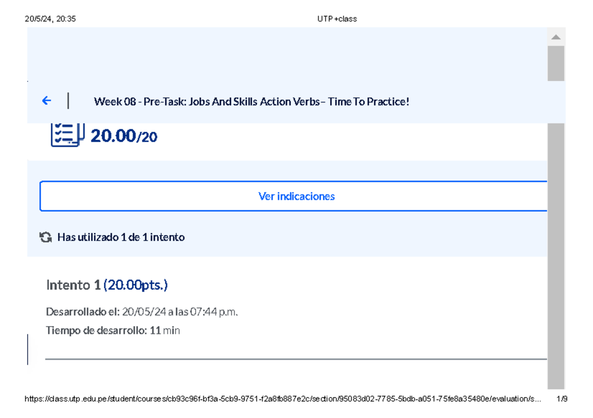 Week 08 Pre-Task: Jobs & Skills Action Verbs - Practice Assessment ...