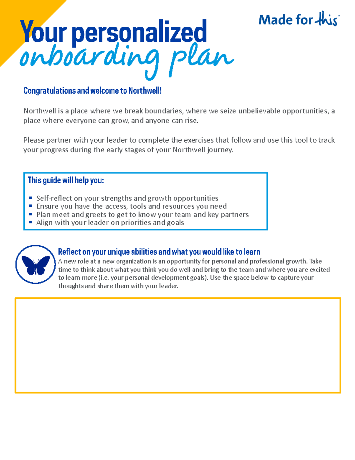 Onboarding Plan for New Team Members at Northwell - Final 10 - Studocu