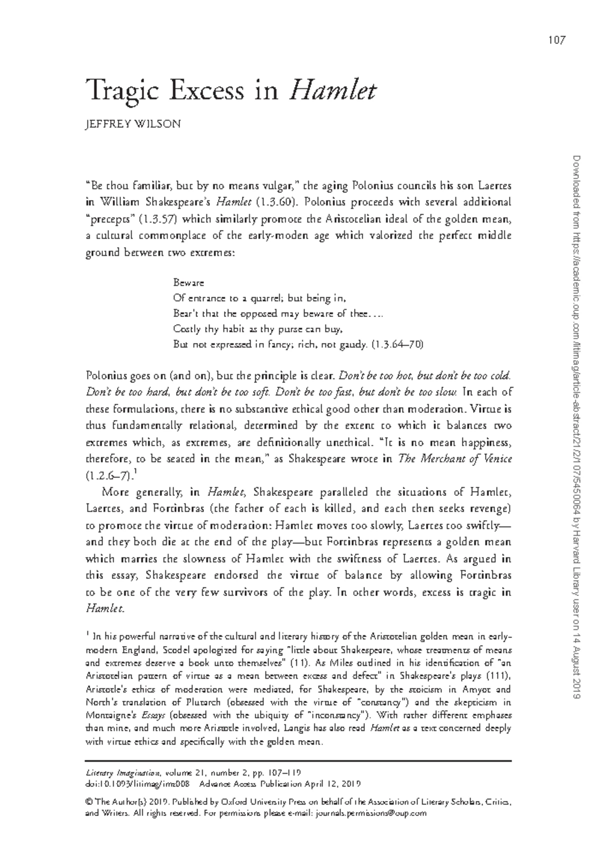 Othello 1.3 Annotated Analysis of Key Passages - Studocu