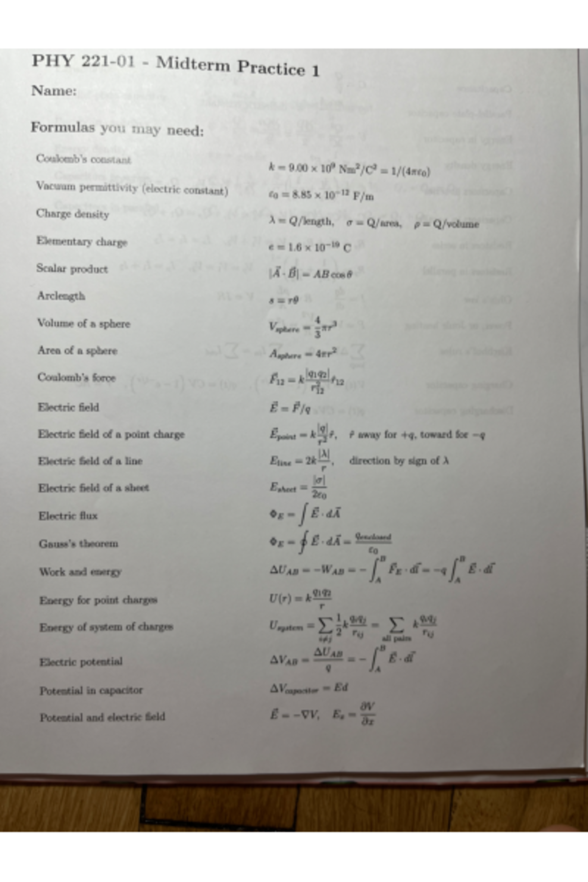 Physics 221 Midterm Exam Answers and Explanations - Studocu