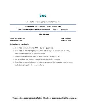 Tshimo LUCY CP WITH JAVA Final EXAM MAY 2022 Answer Book Let.pdf 1 ...