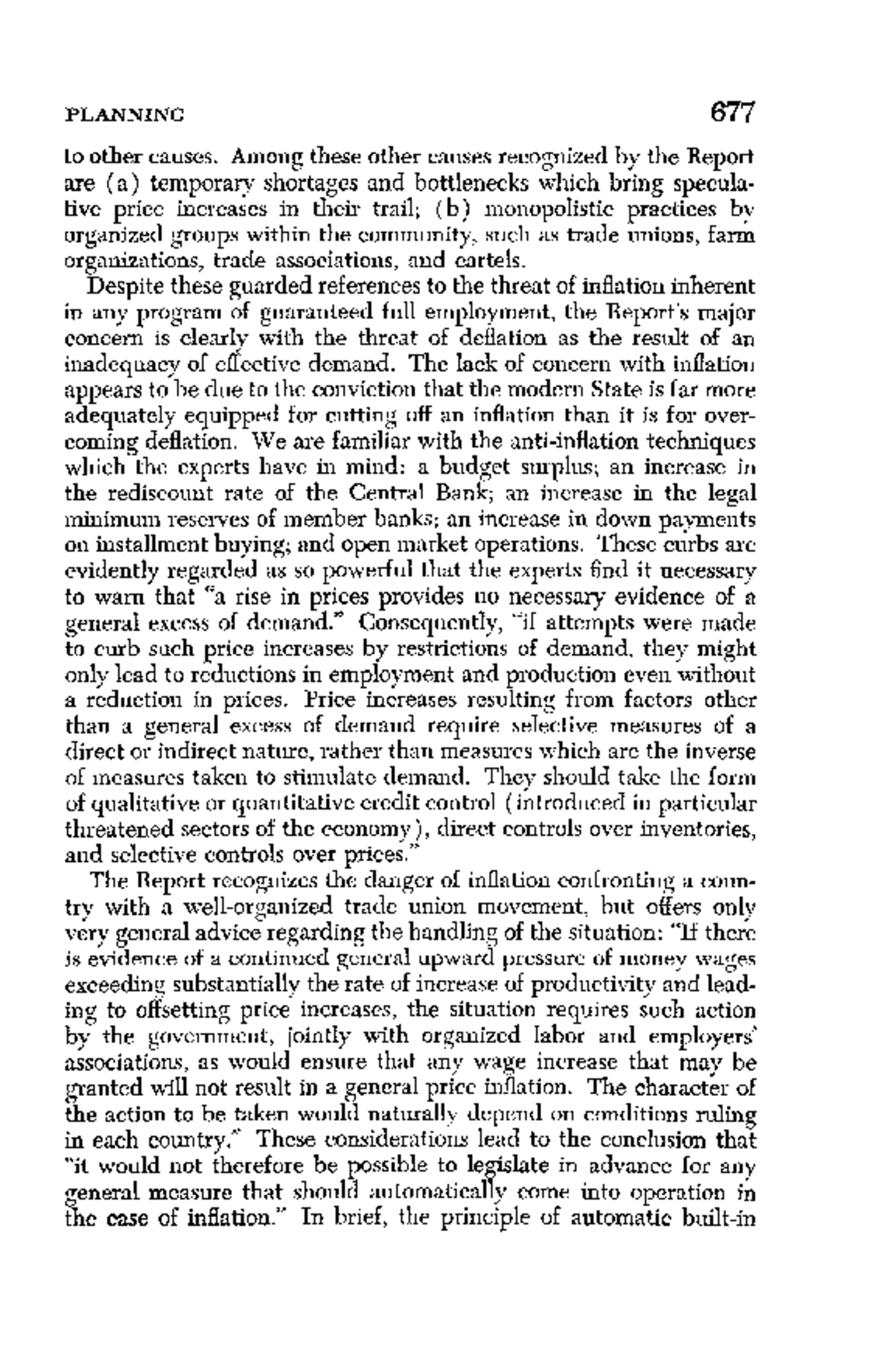 PLANNING 677: Inflation and Deflation Dynamics in Economics - Studocu
