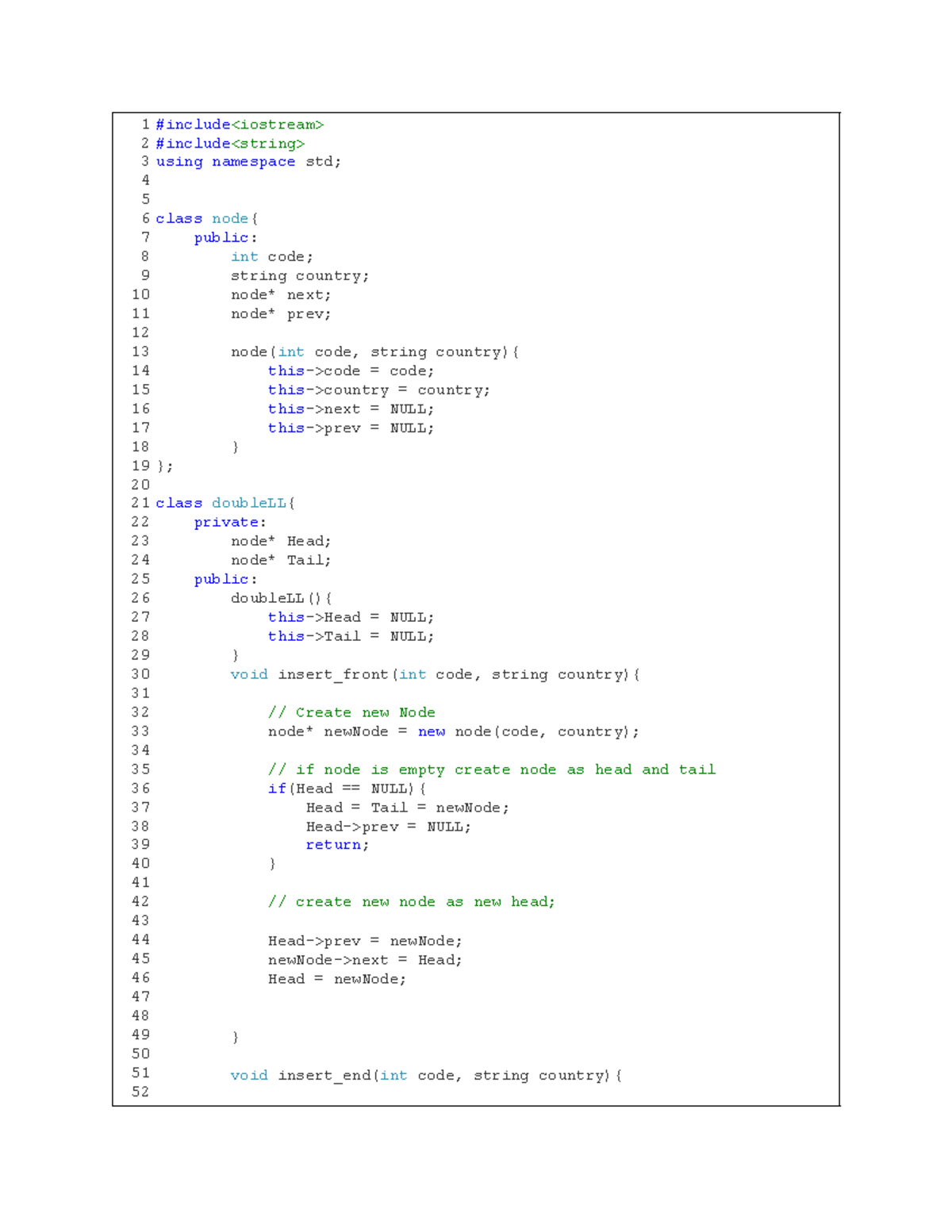 28. A1 - C++ Double Linked List Implementation Notes - Studocu
