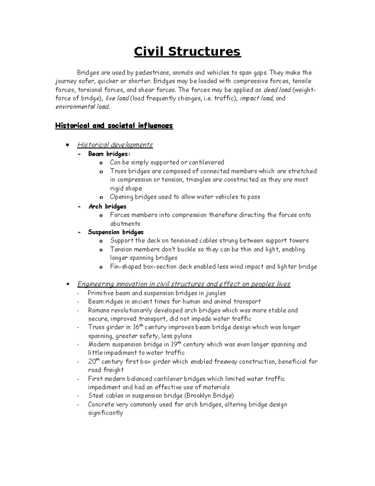 ( Lplucien)2009 Engineering Studies Notes - Civil Structures Bridges ...