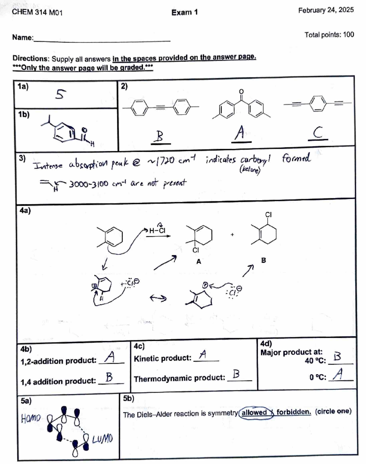 CHEM 314 M01 Final Exam Study Guide - February 2025 - Studocu
