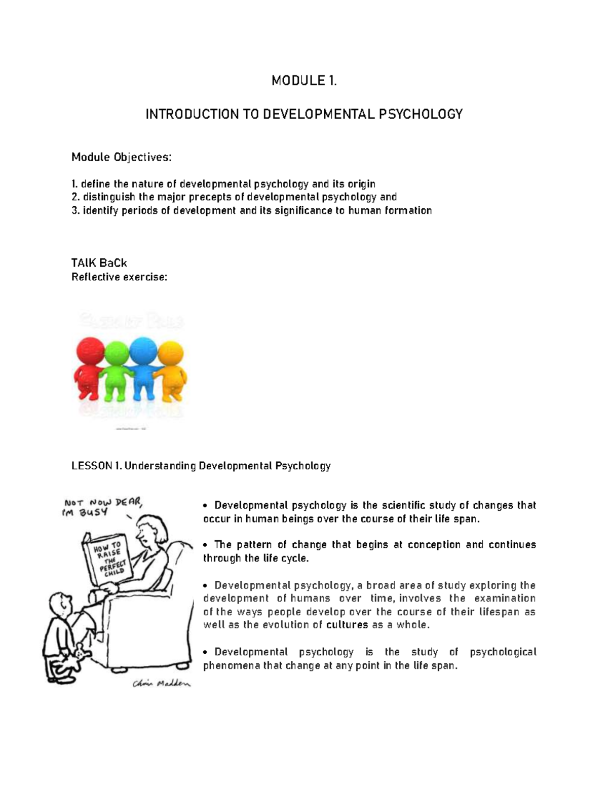M1: Introduction to Developmental Psychology - Key Concepts and ...