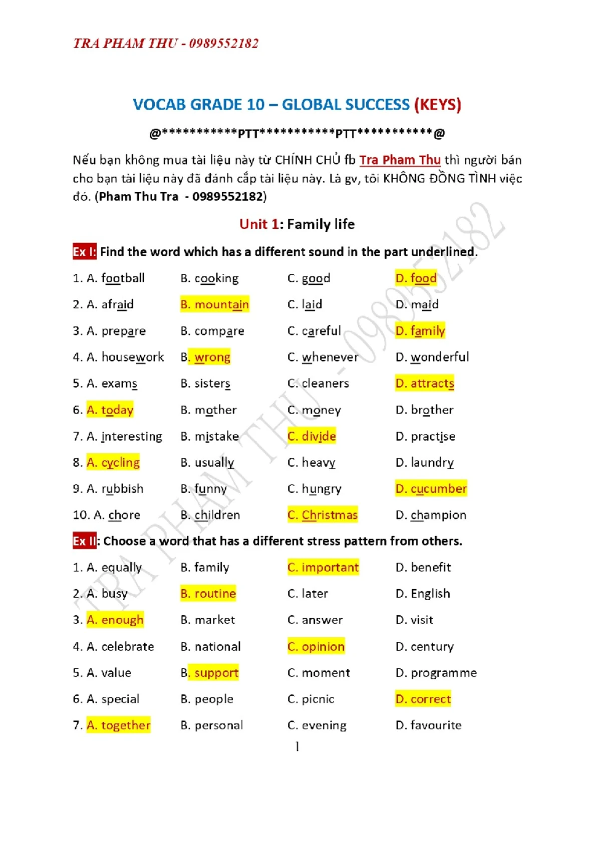 Destination B1 Unit 6 - , Vocabulary Learning and doing ii,i,u&d,iiiffi ...