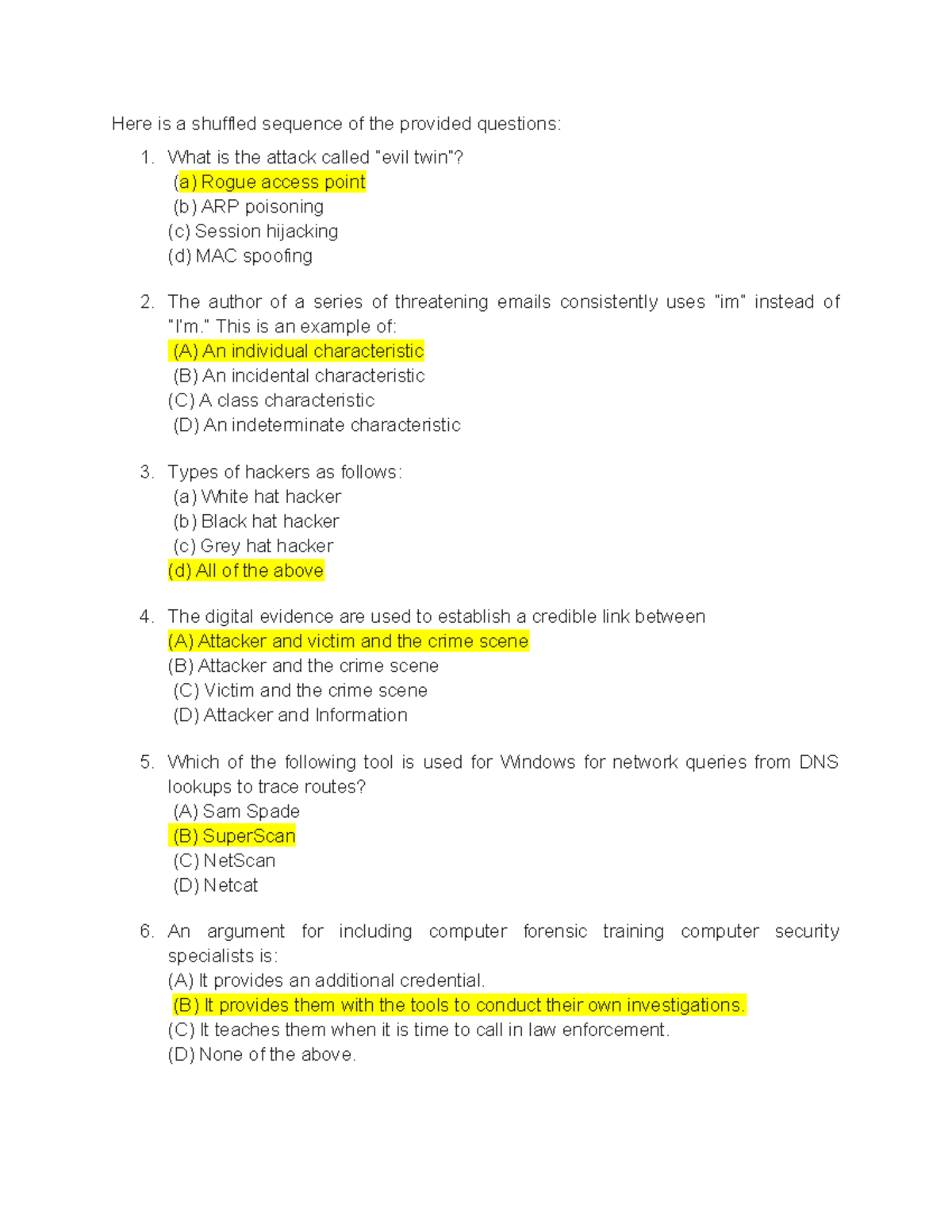 QB UT 2 ETI & MGMT - Sample Questions for Study Review - Studocu