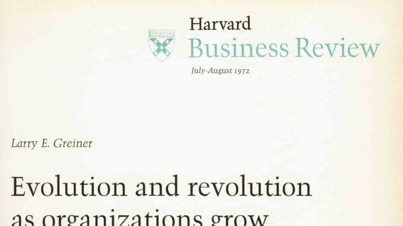 Greiner's Model of Organizational Growth: Phases & Crises (HBR 1972 ...