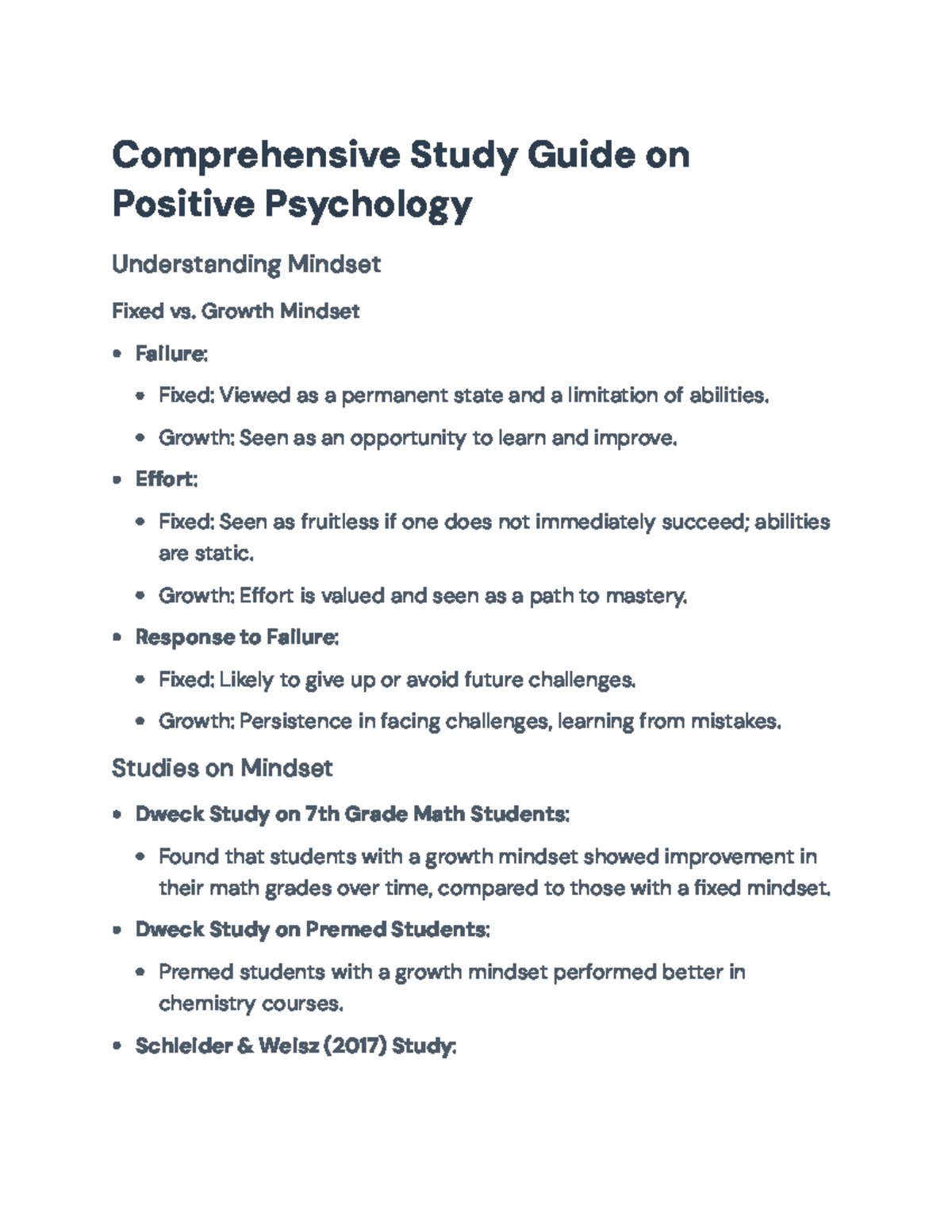 Positive Psychology and Mindset: Insights and Interventions ...