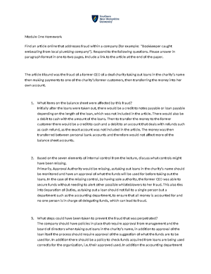 ACC 340 Module Eight Homework - Module Eight Homework Copy and paste ...