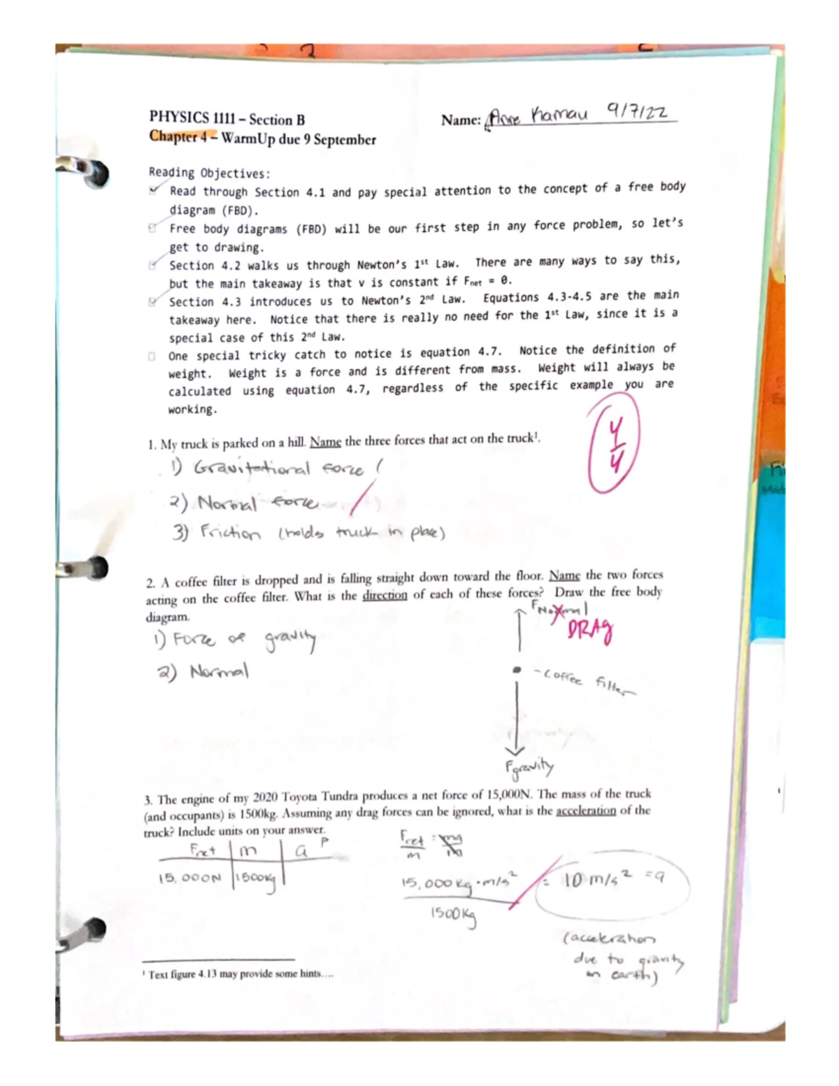Lecture Chapter 4 - force and newtons law of motion - Chapter 4 ...
