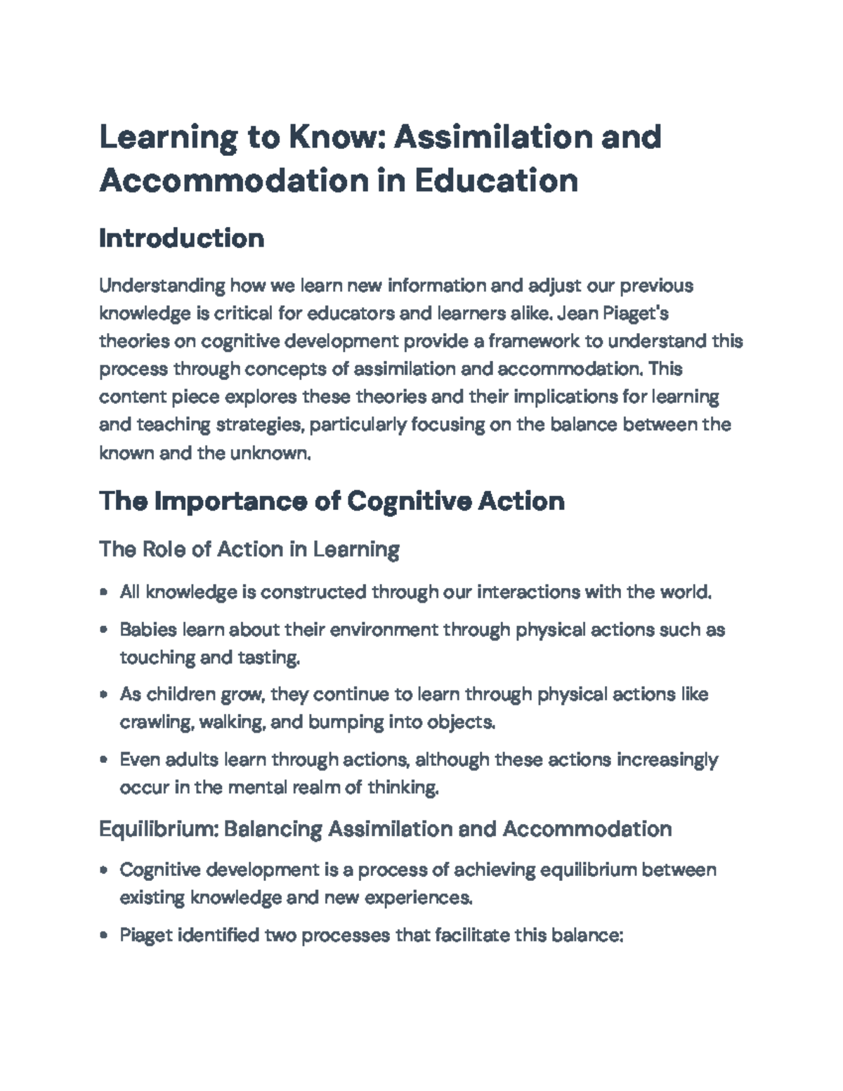 Understanding Piaget: Assimilation and Accommodation in Education ...