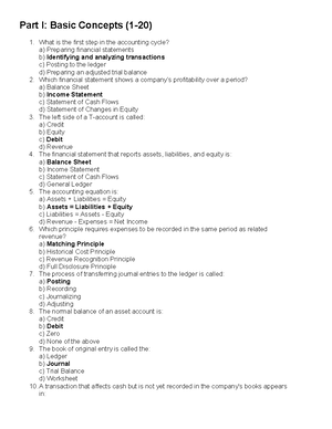 Intermediate Accounting 2 Practice Questions on Financial Reporting ...