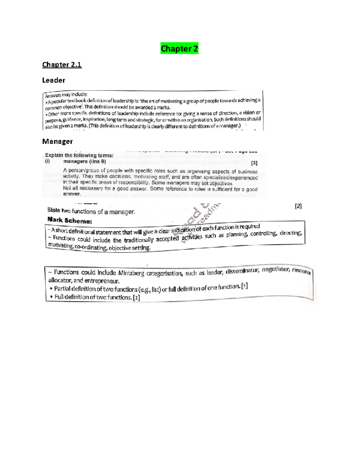 Chapter 2 - Introduction to Business Management Concepts - Studocu