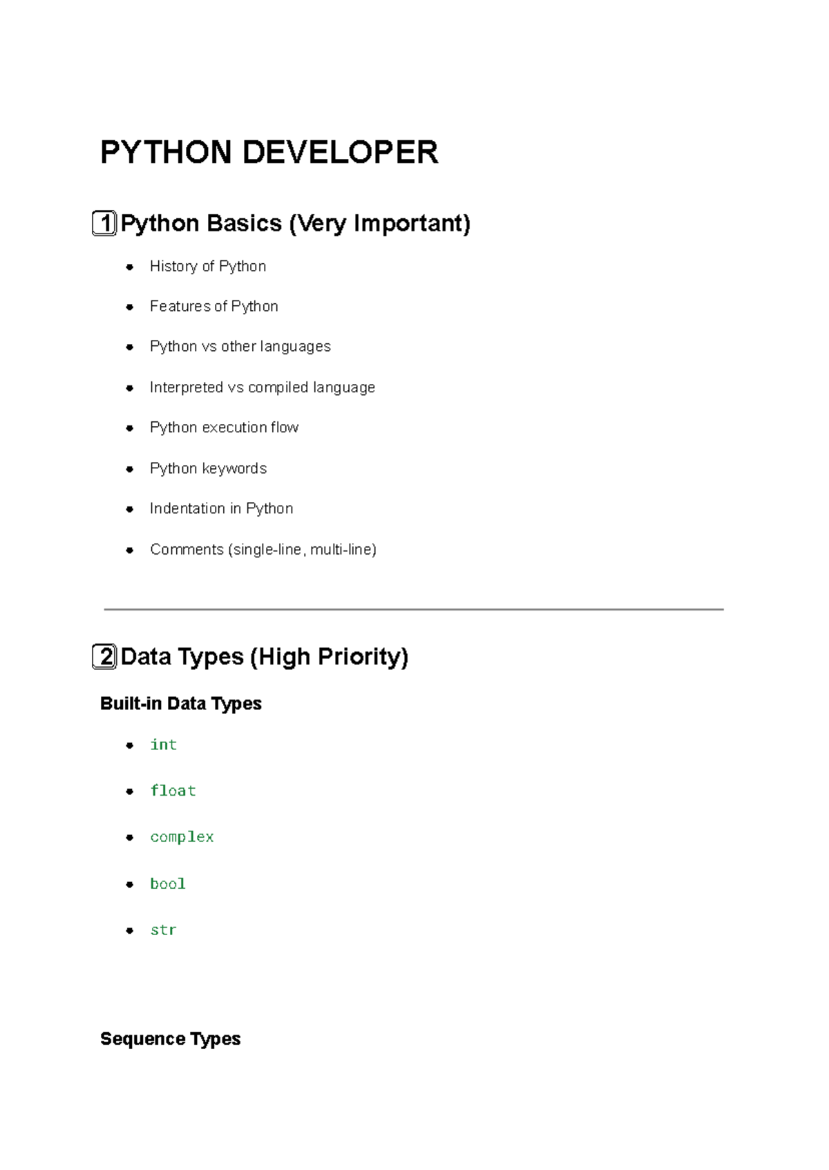 PYTHON 101: Essential Python Basics and Features Overview - Studocu